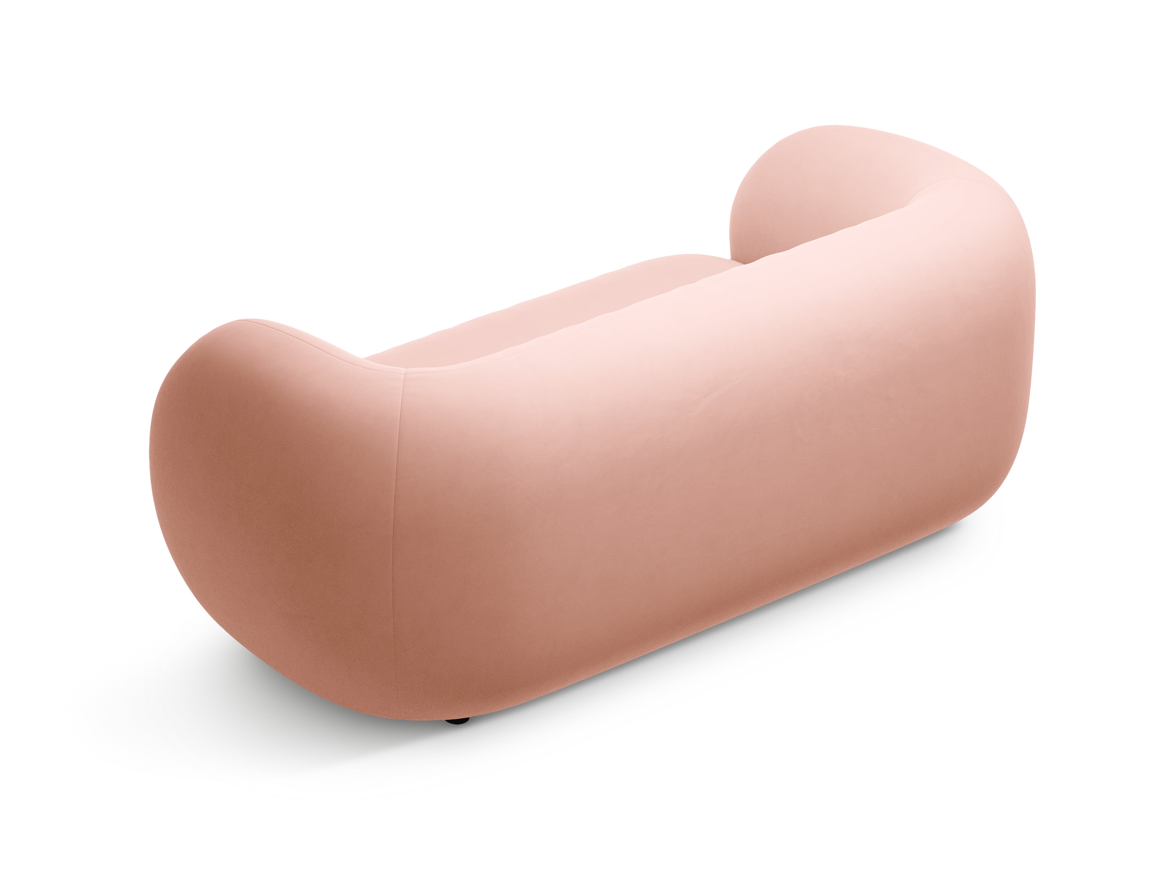 Velvet 2-Seater Sofa KATE Light Pink