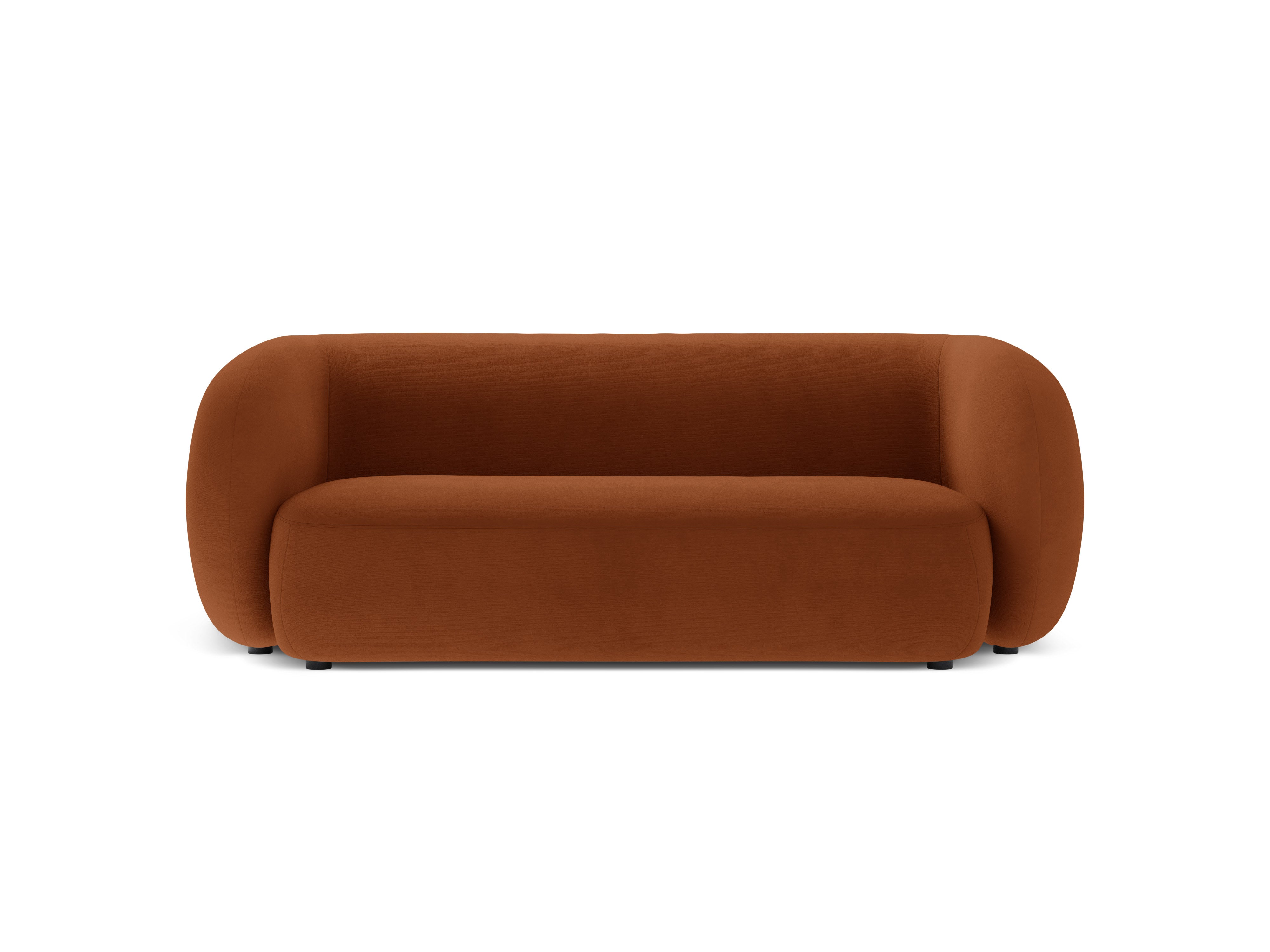 Sofa aus Samt für 2 Personen KATE terrakotta