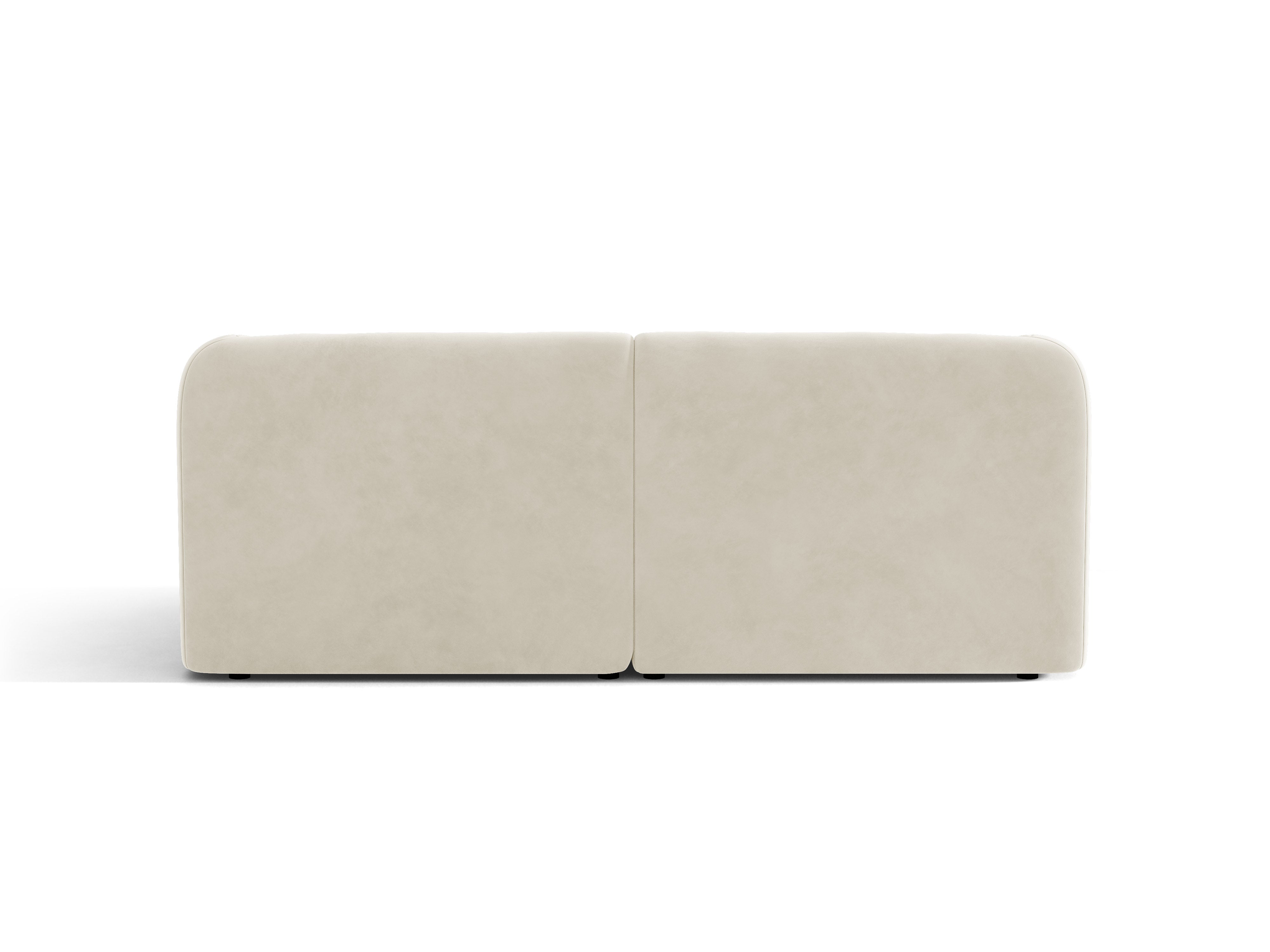 Sofa aus Samt 2-sitzig MILEY beige