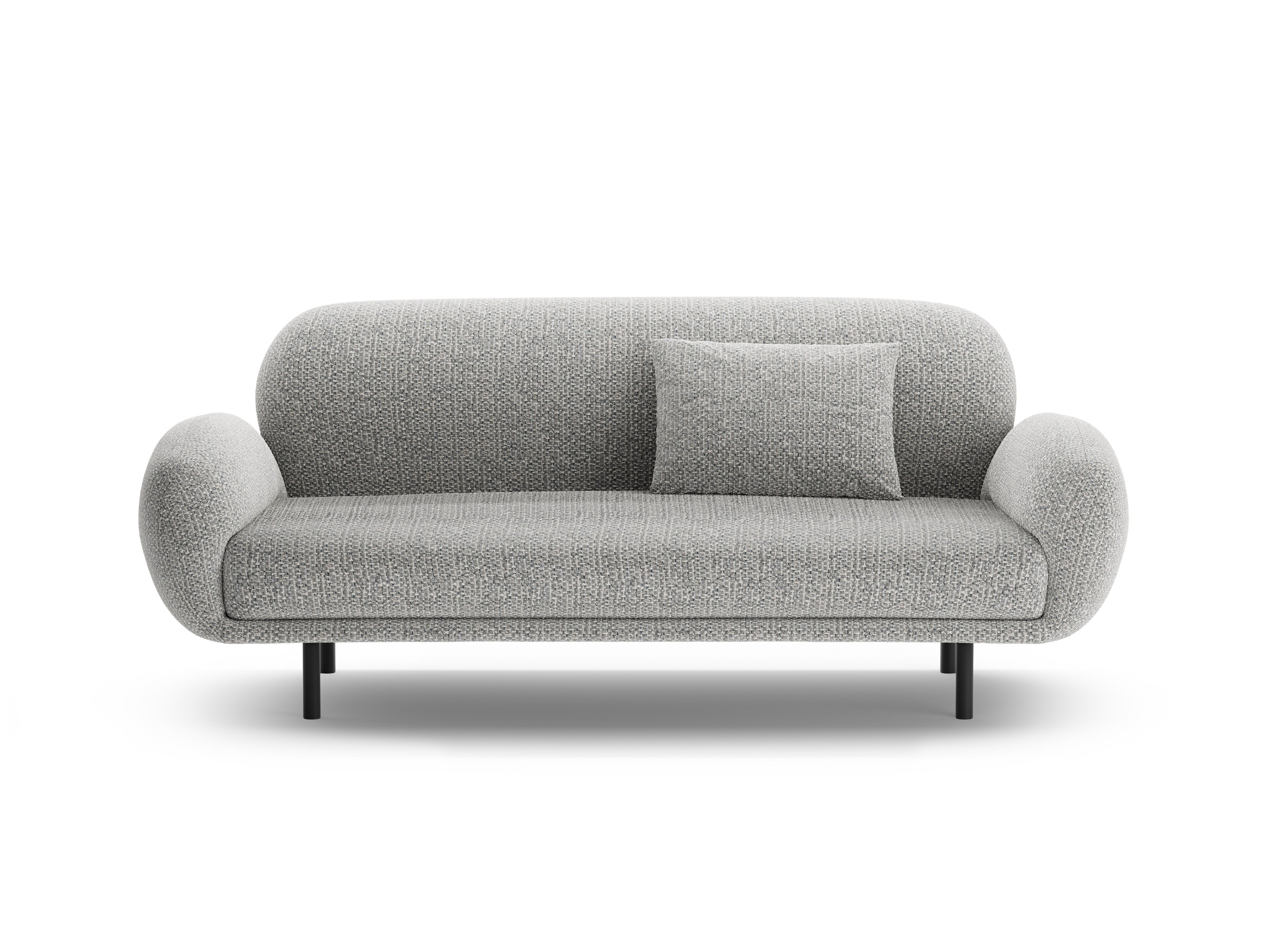 2.5-seater Sofa POPPY gray chenille