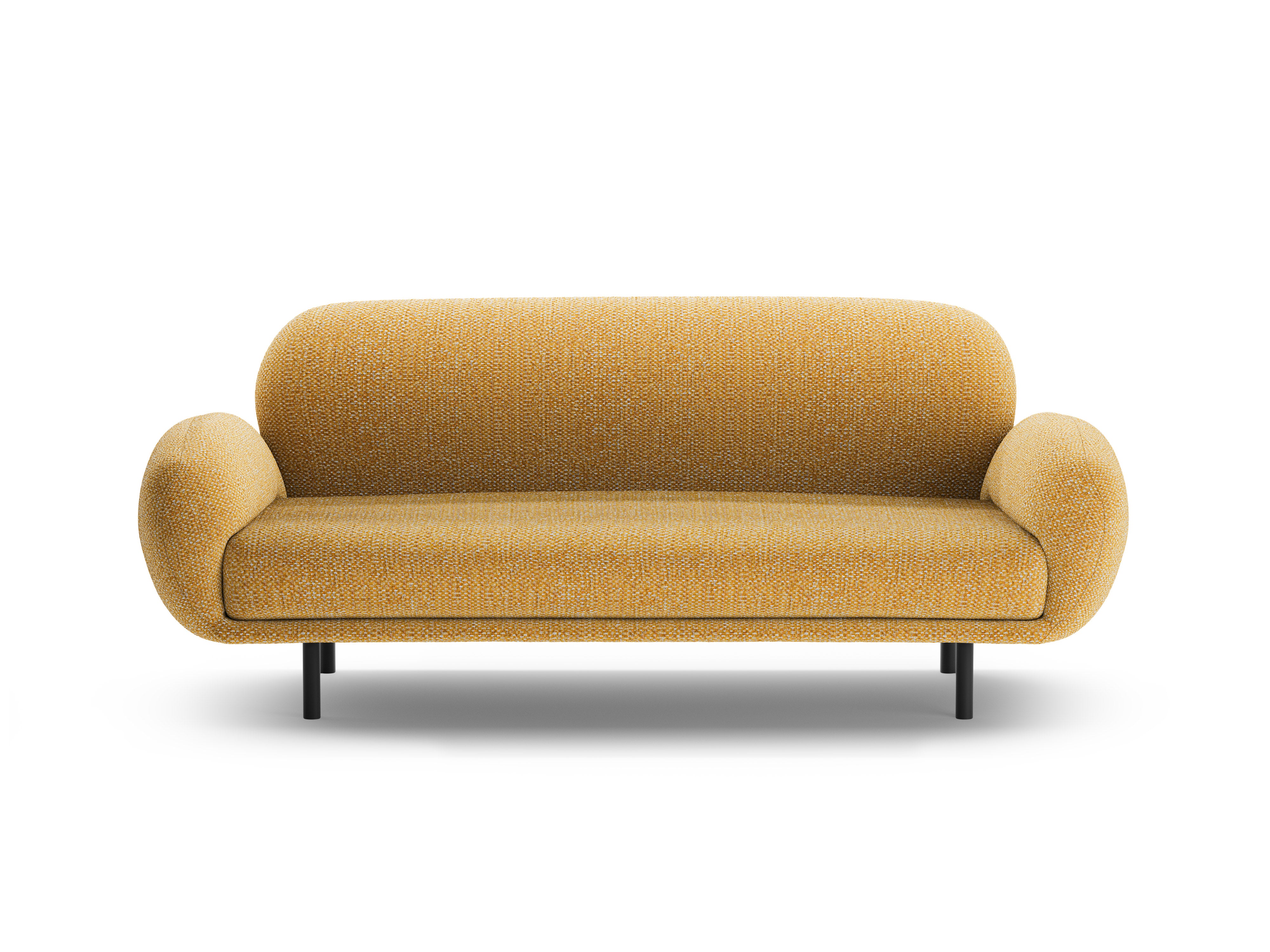 Sofa 2,5-sitzig POPPY senfgelb Chenille