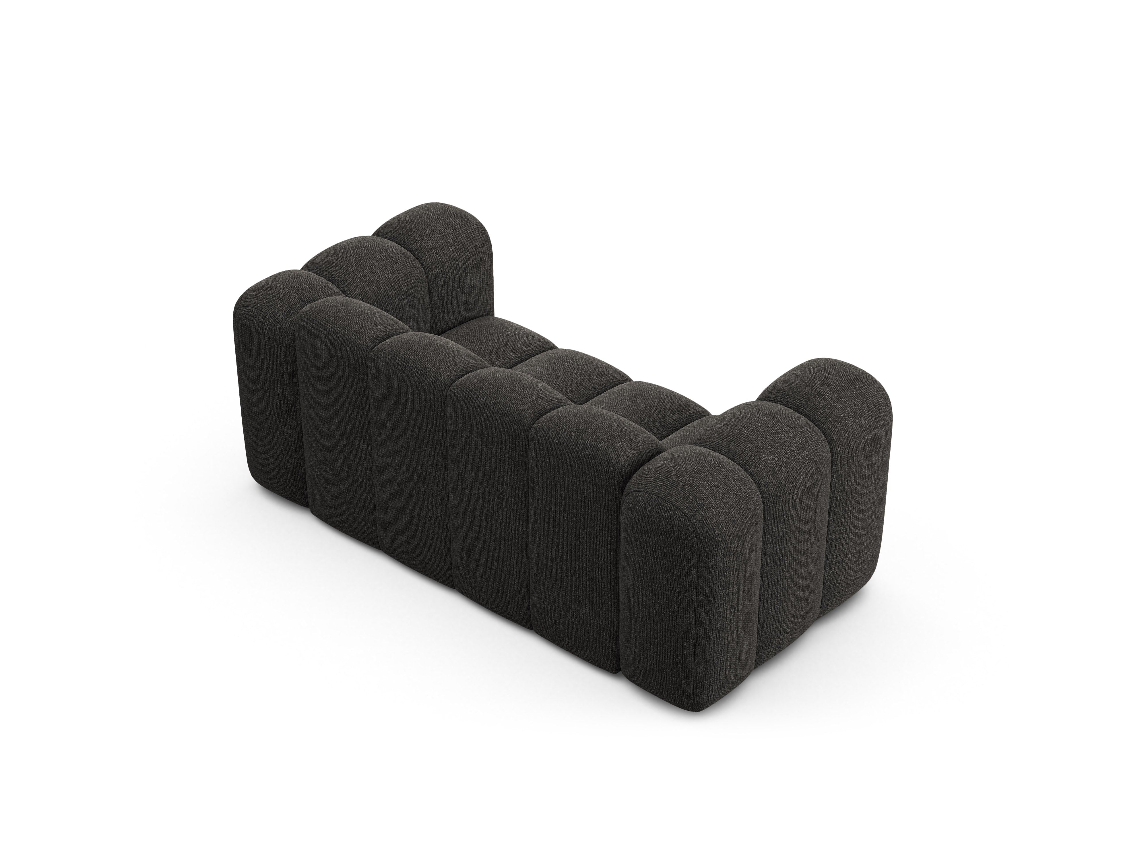 2-seater Sofa LUPINE gray chenille