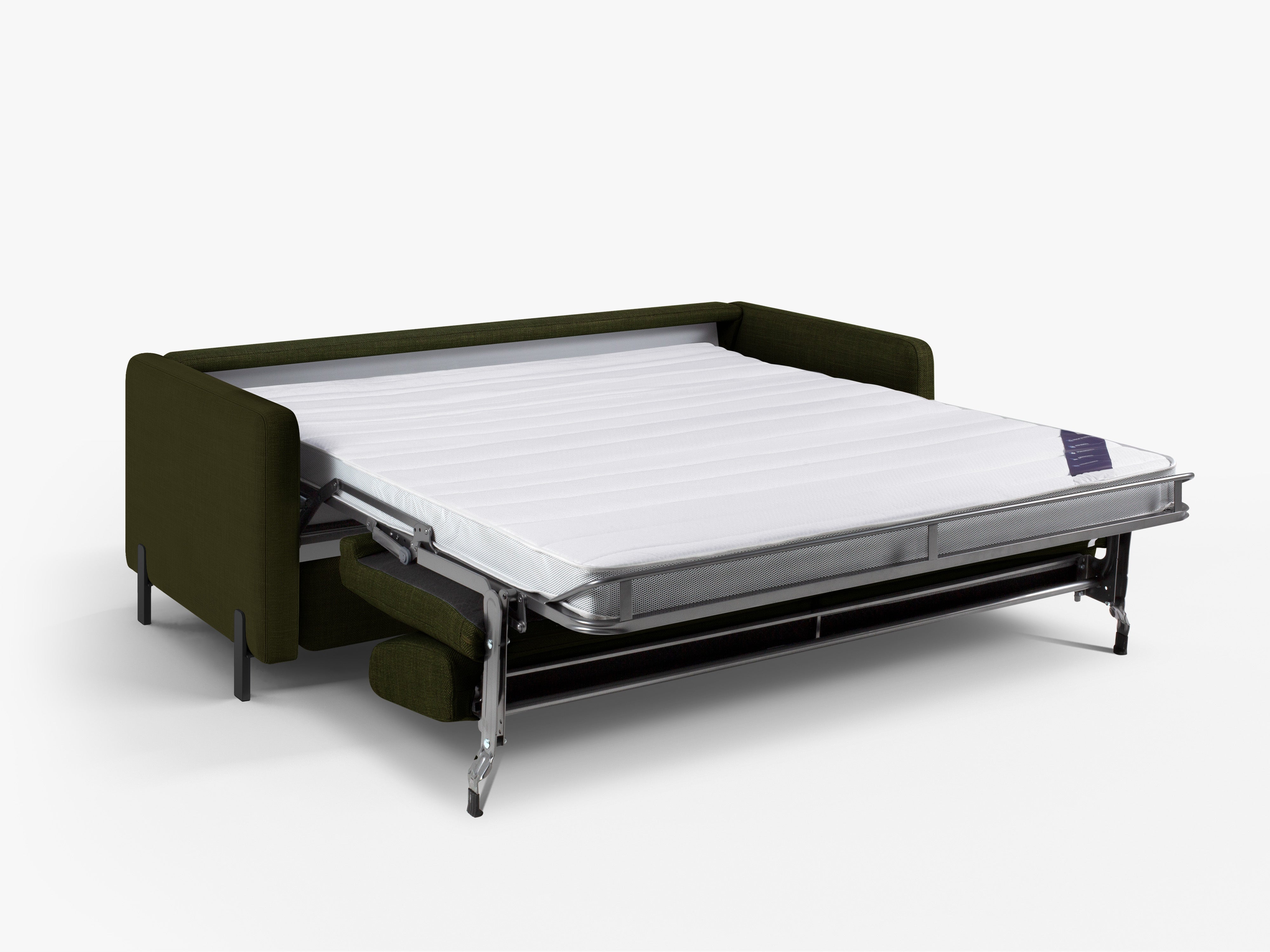 3-seater sofa with sleeping function GLORIA green chenille