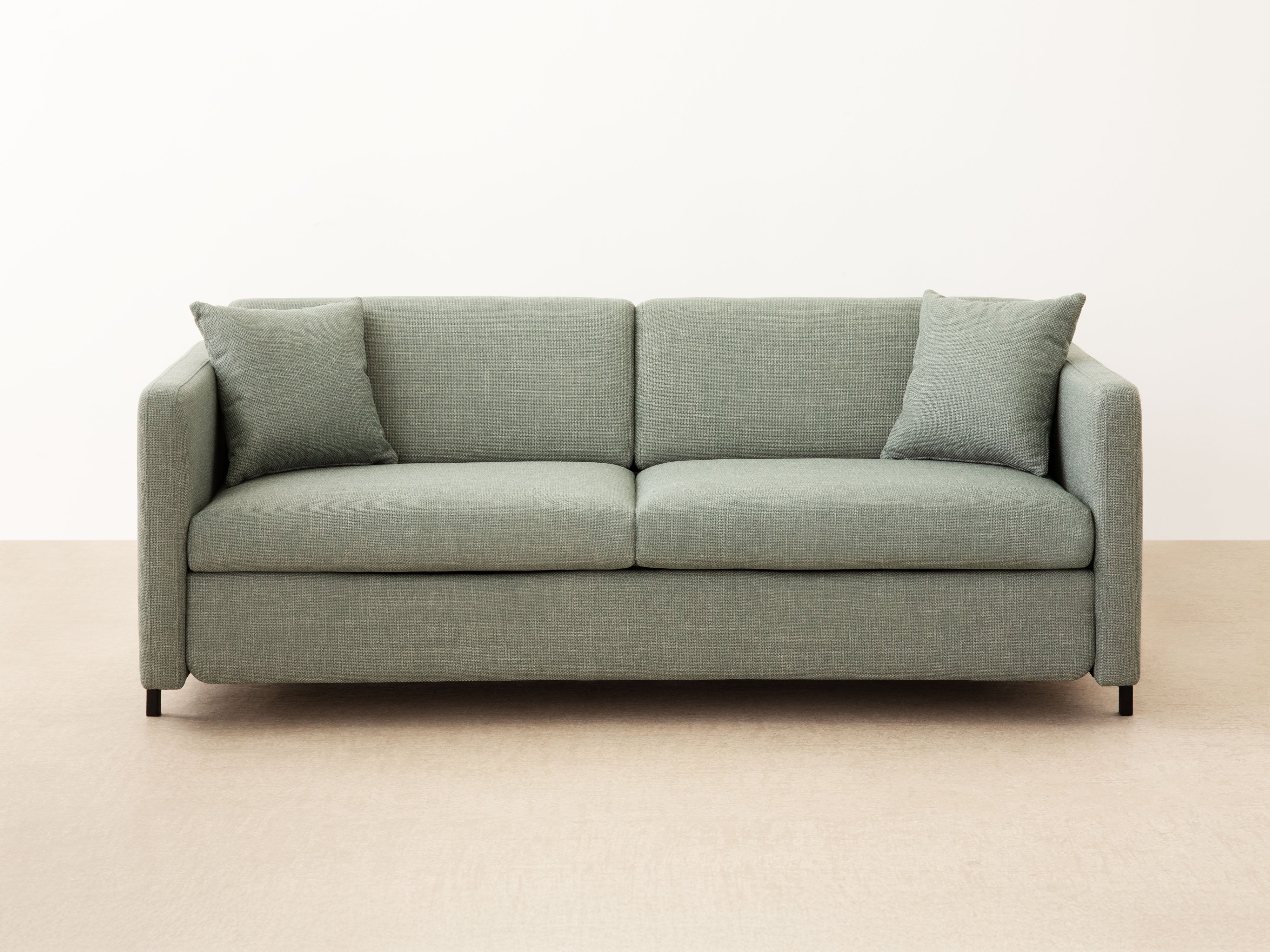 Sofa 2-Sitzer mit Schlaf-Funktion GLORIA hellgrau Chenille