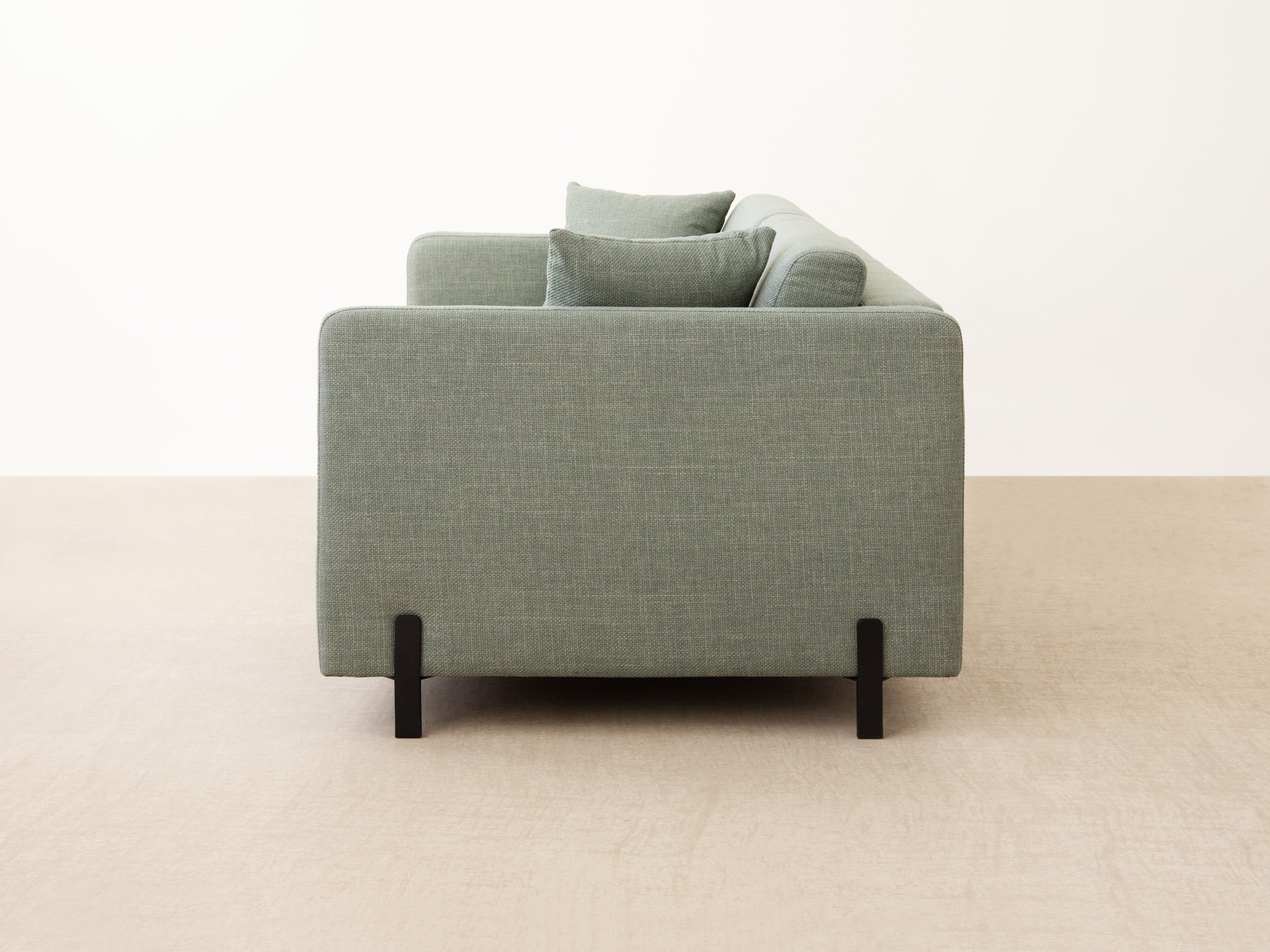 Sofa 2-Sitzer mit Schlaf-Funktion GLORIA hellgrau Chenille