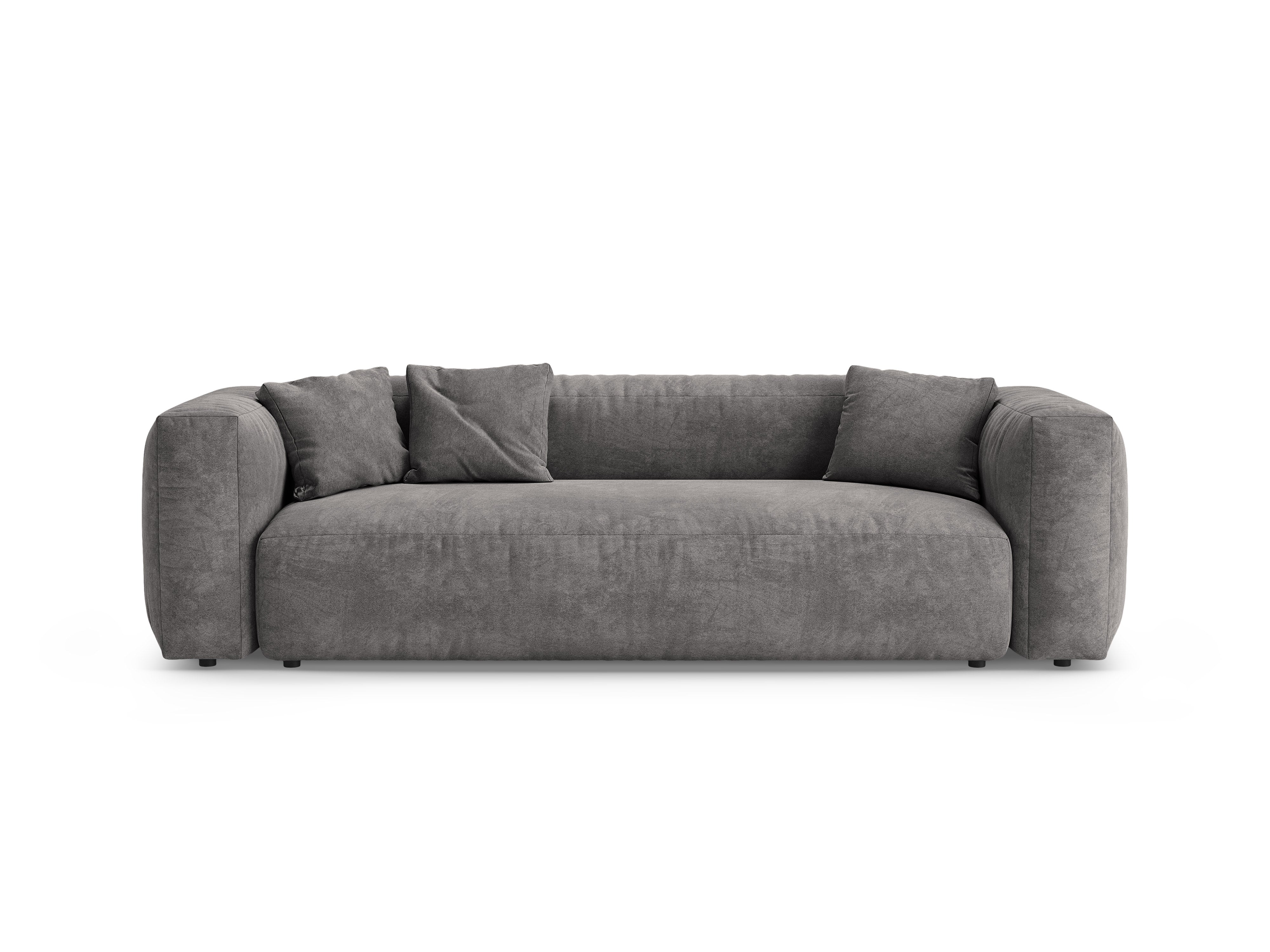 Sofa MARTINA 3-Sitzer mit Schlaffunktion in Grau