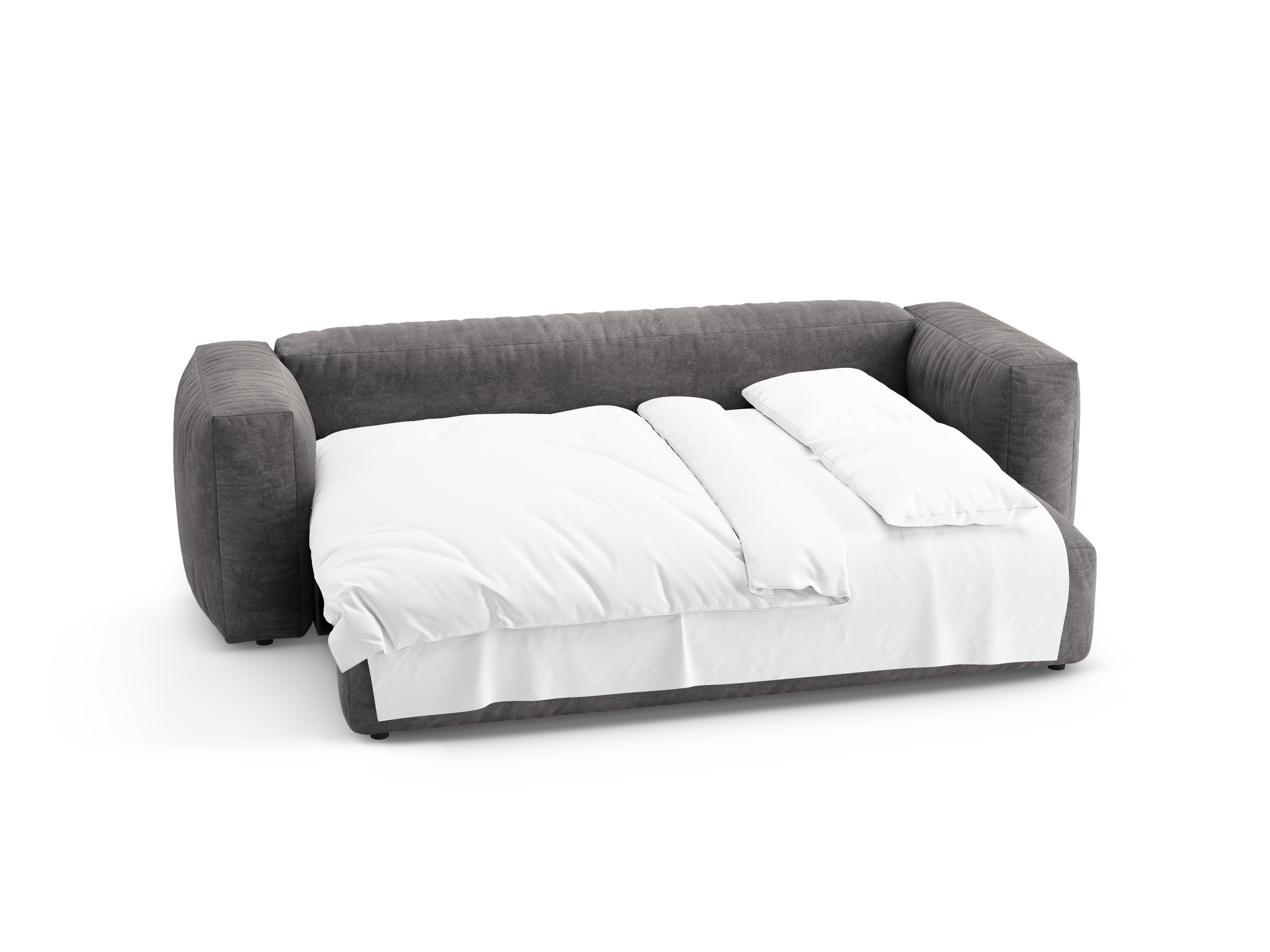 Sofa MARTINA 3-Sitzer mit Schlaffunktion in Grau