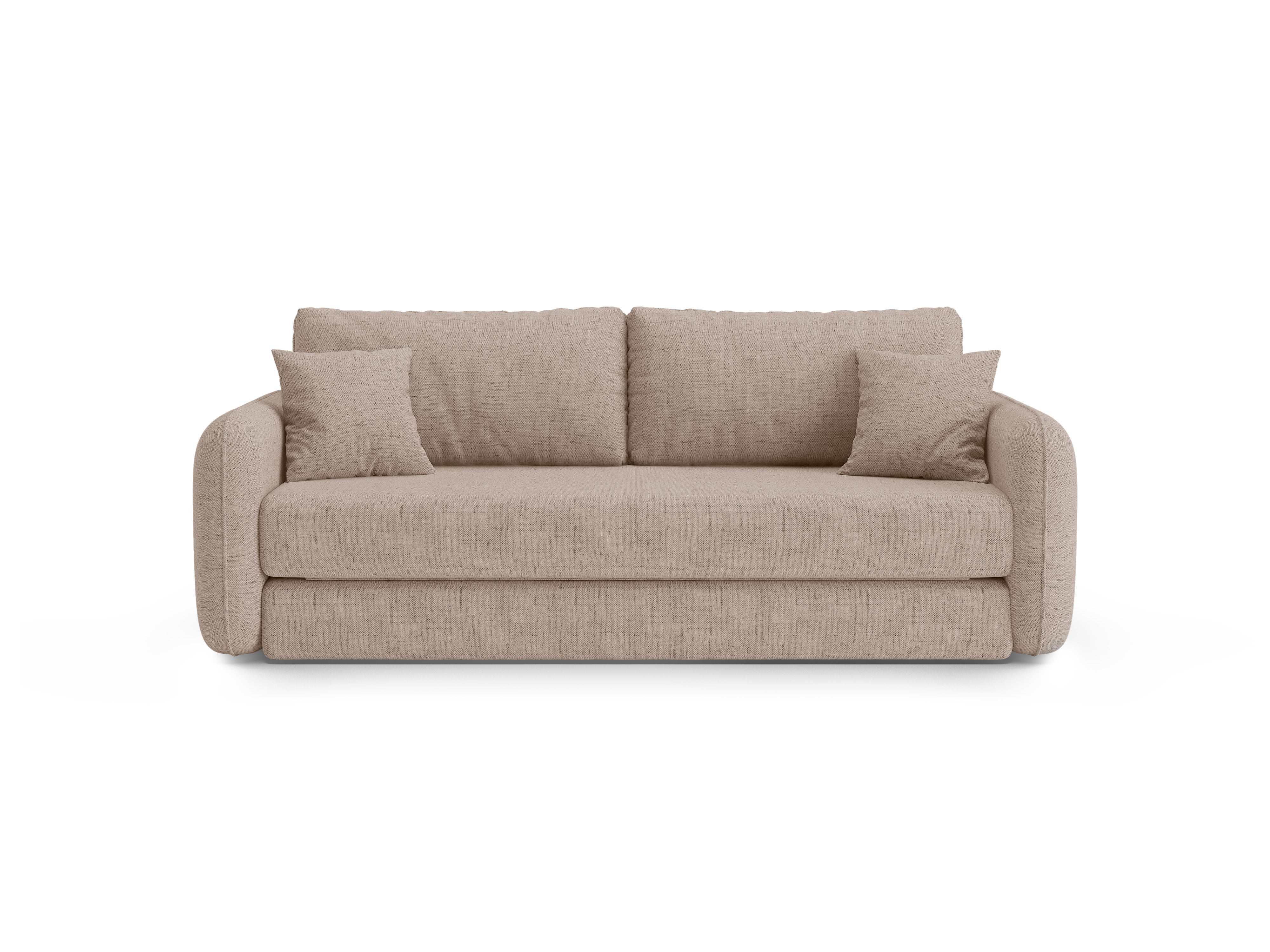 3-Seater Sofa with Sleeping Function DORMI Cappuccino