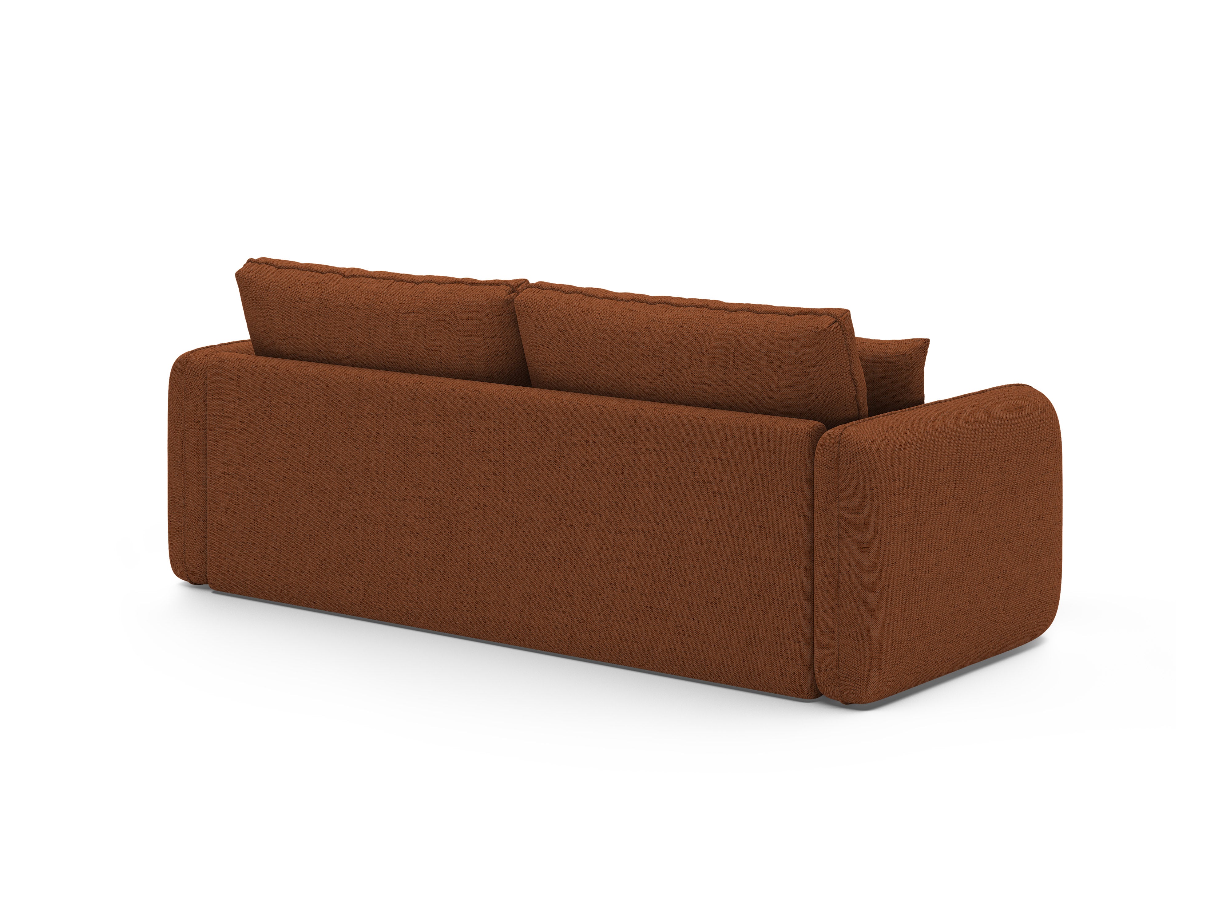 Sofa 3-Sitzer mit Schlaffunktion DORMI ziegelrot