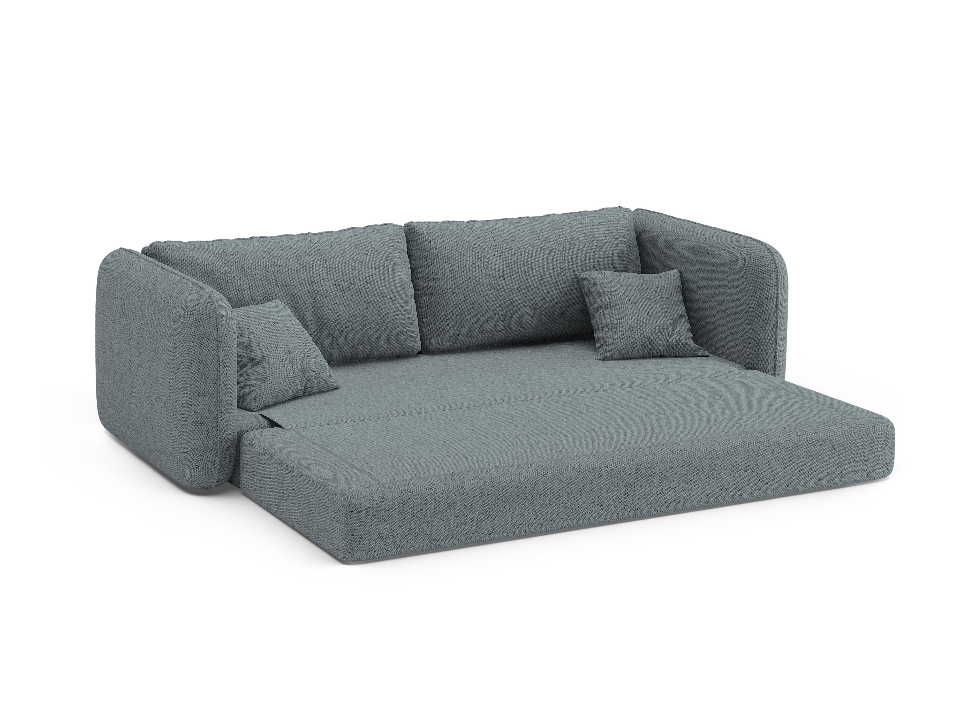 Sofa 3-Sitzer mit Schlaffunktion DORMI hellblau