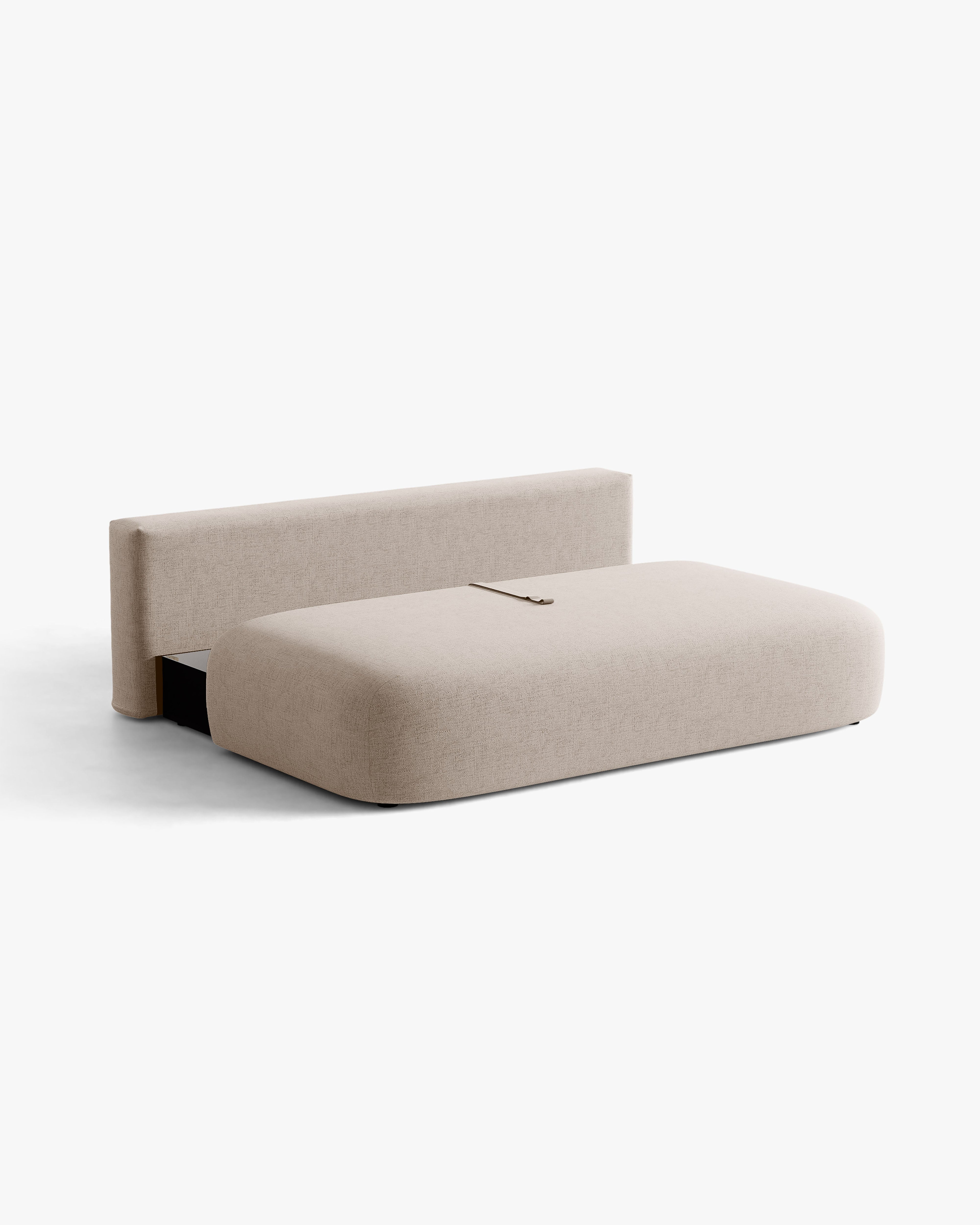Sofa für 3 Personen mit Schlaf-Funktion HENA in Cappuccino