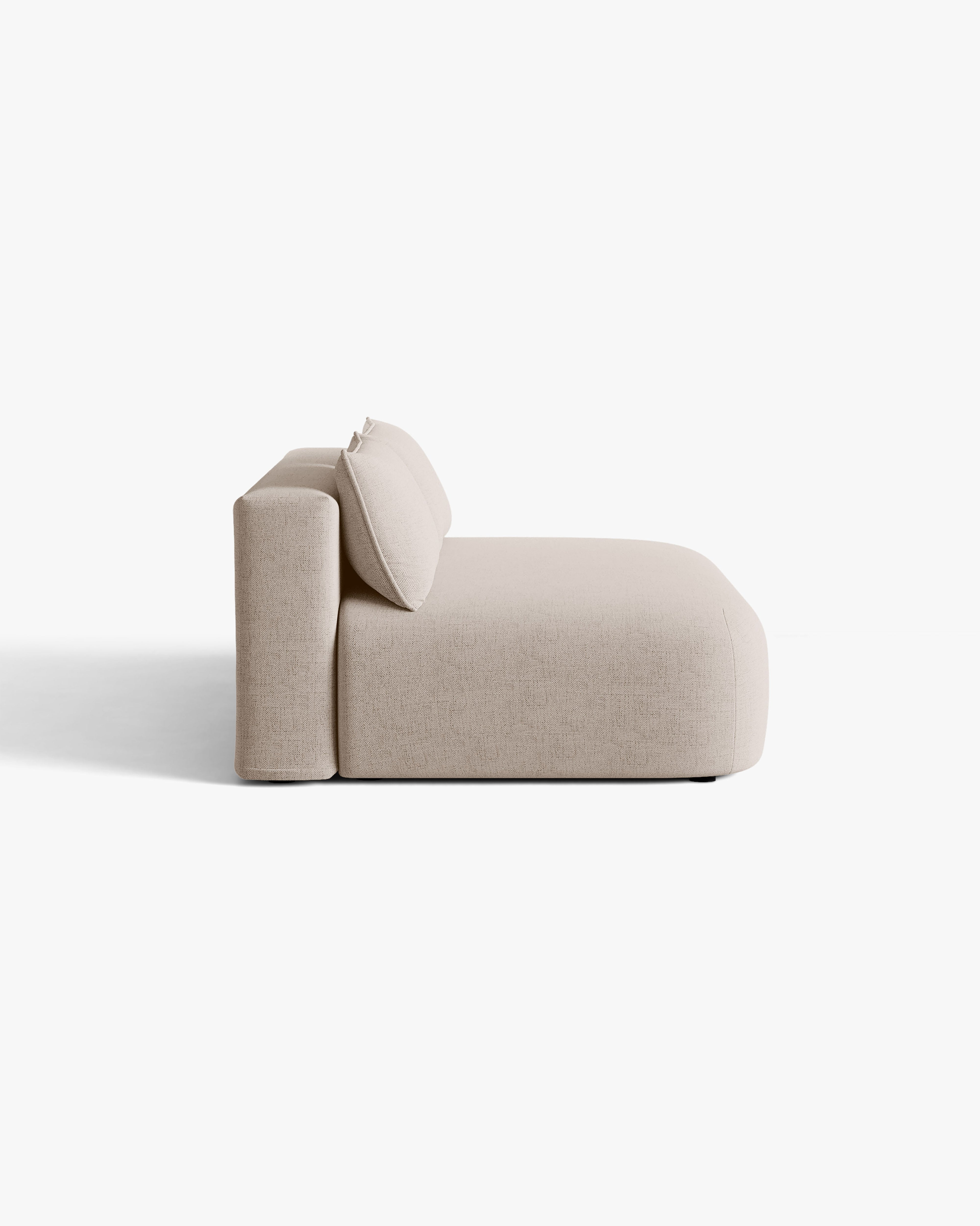 Sofa für 3 Personen mit Schlaf-Funktion HENA in Cappuccino