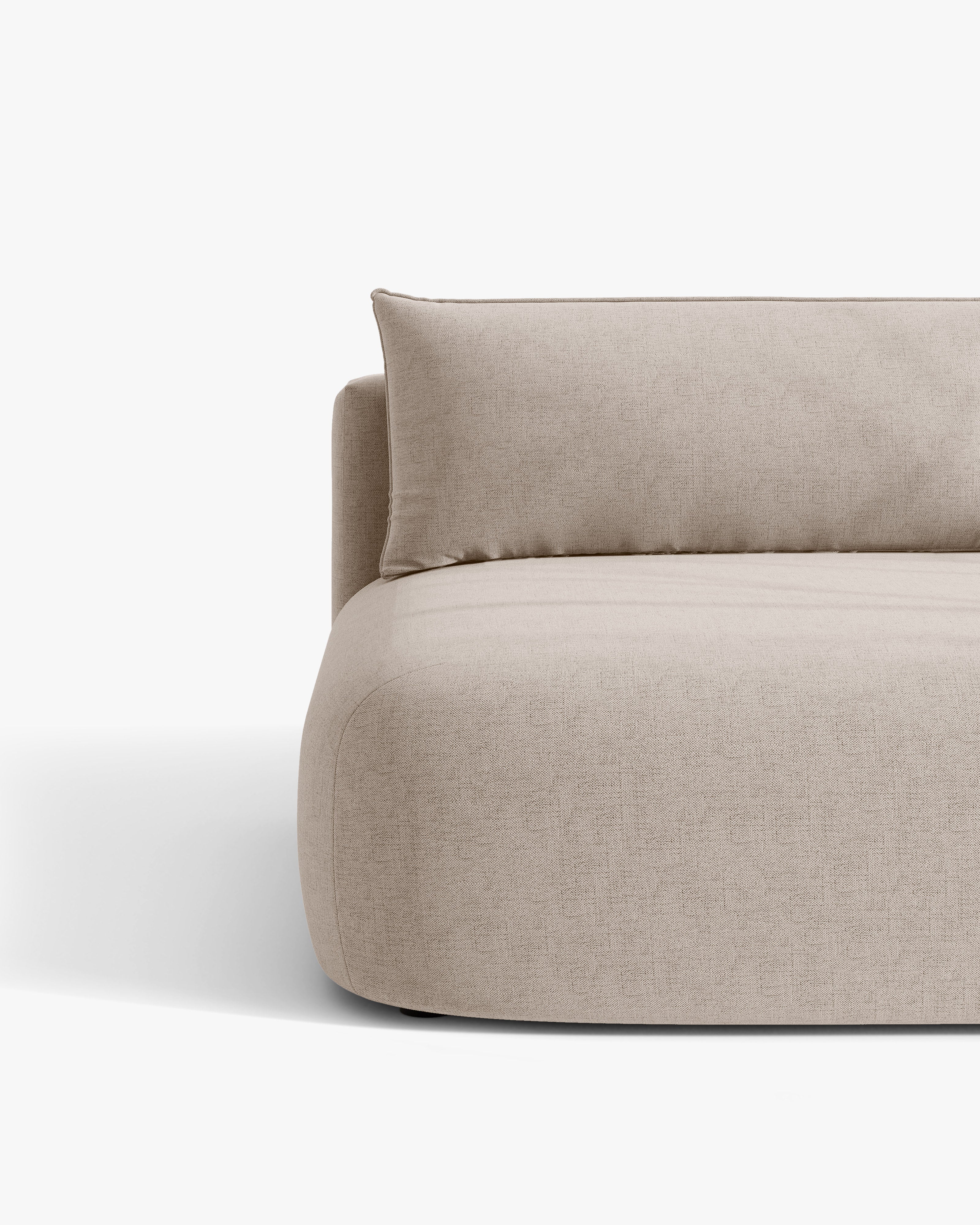 Sofa für 3 Personen mit Schlaf-Funktion HENA in Cappuccino