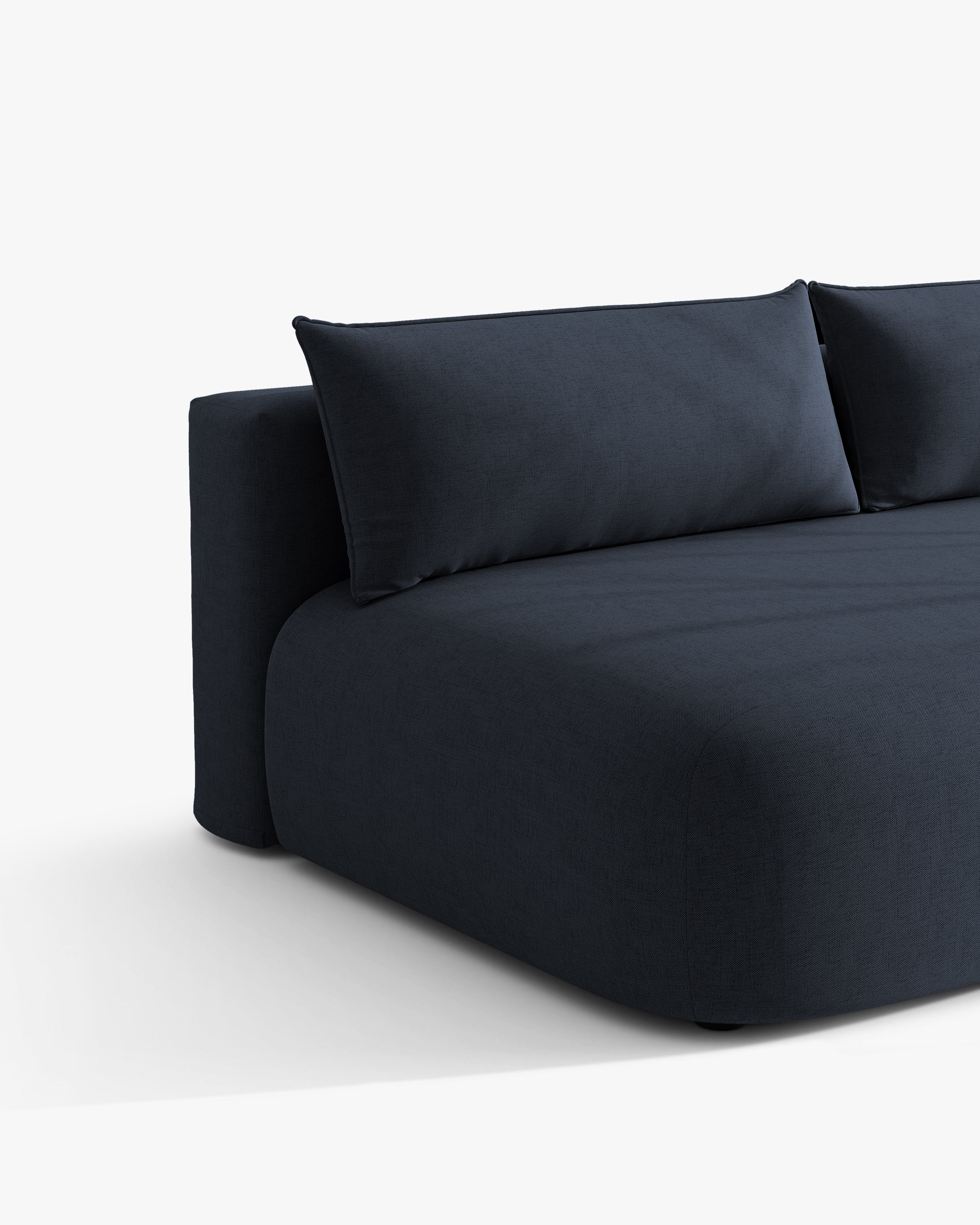 Sofa für 3 Personen mit Schlaffunktion HENA in königsblau