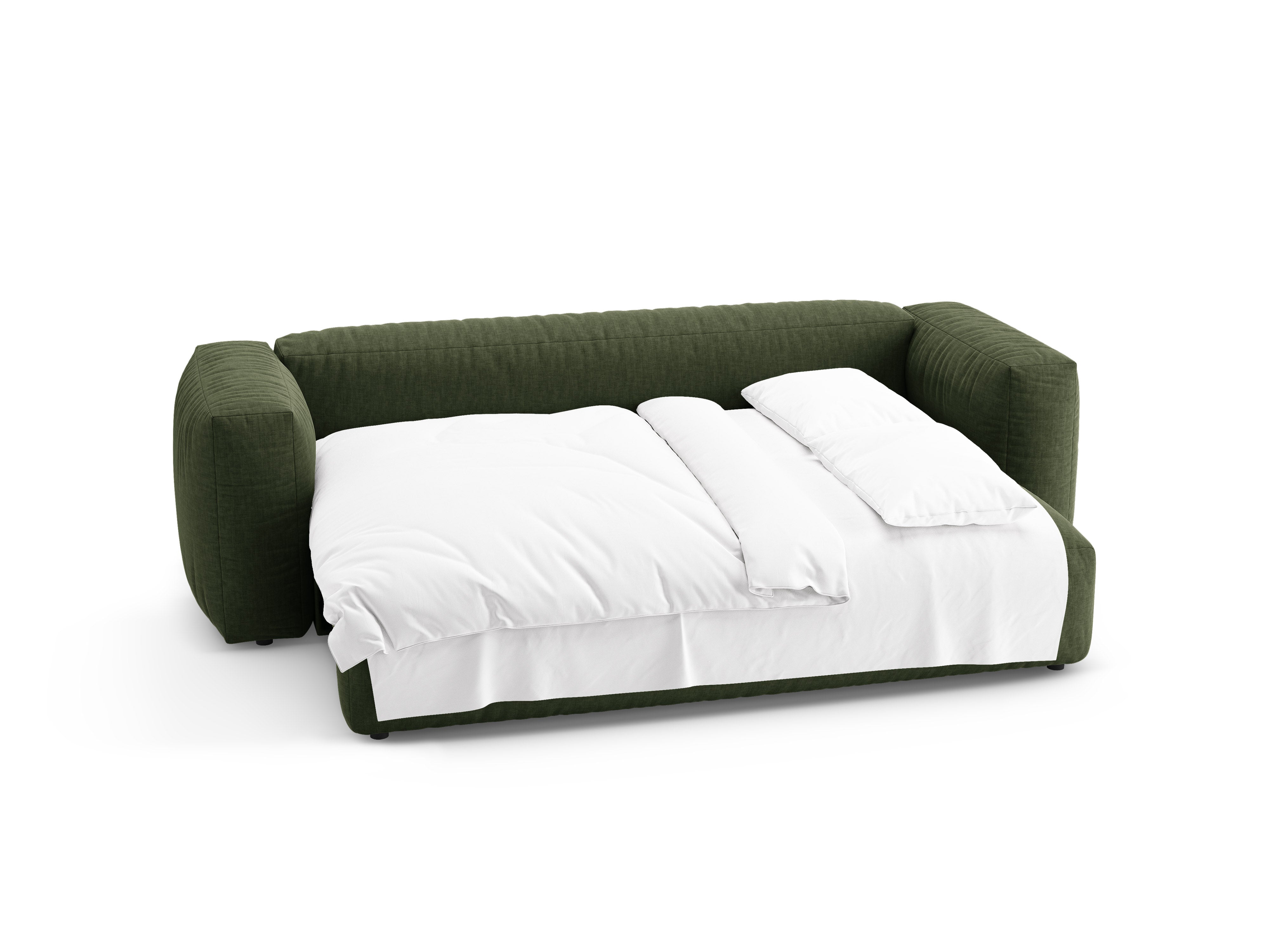 3-Seater Sofa with Sleeping Function MARTINA Green