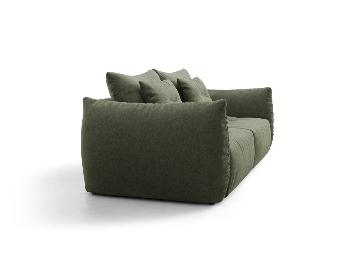 Sofa 3-osobowa z funkcją spania BLOOM zielony – ujęcie 3