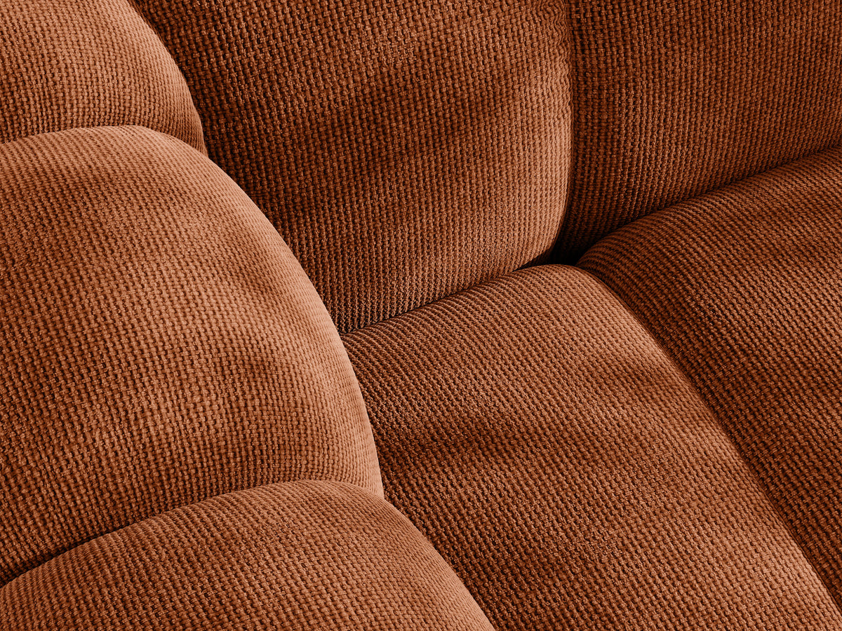 Sofa 3-osobowa z funkcją spania LUPINE ceglany szenil – ujęcie 6
