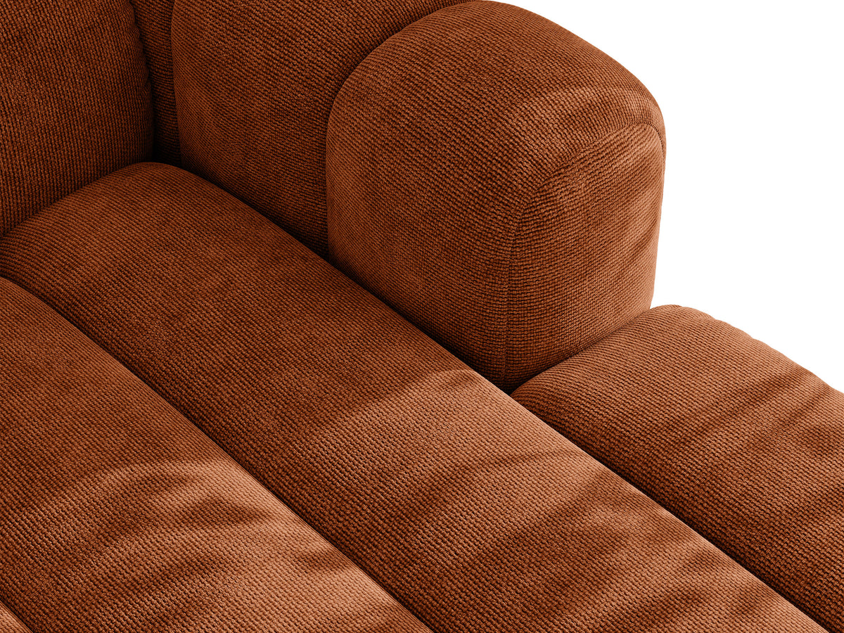 Sofa 3-osobowa z funkcją spania LUPINE ceglany szenil – ujęcie 7