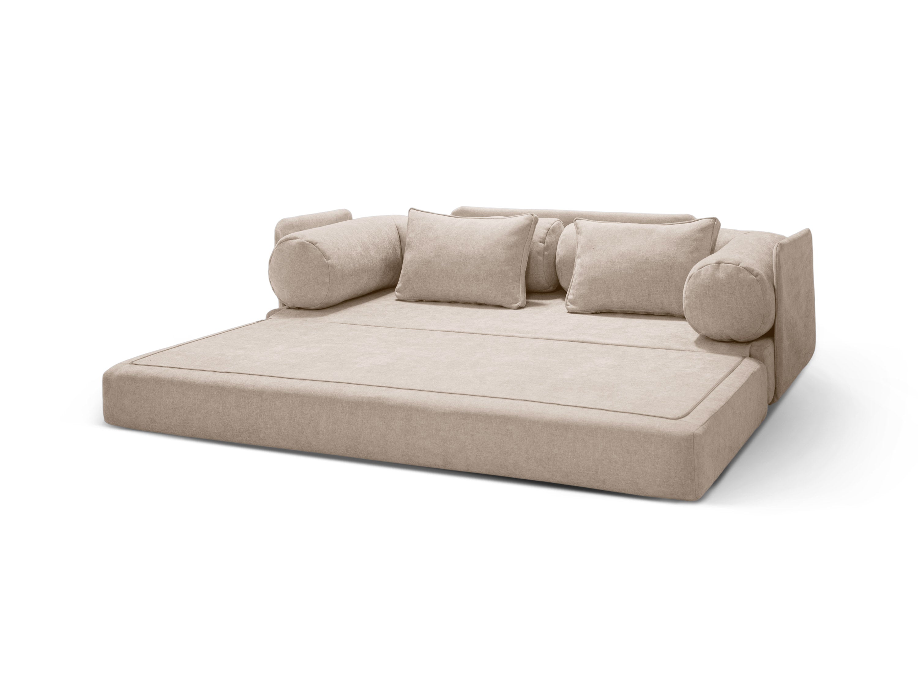 3-Seater Sofa with Sleeping Function DREAMY Beige