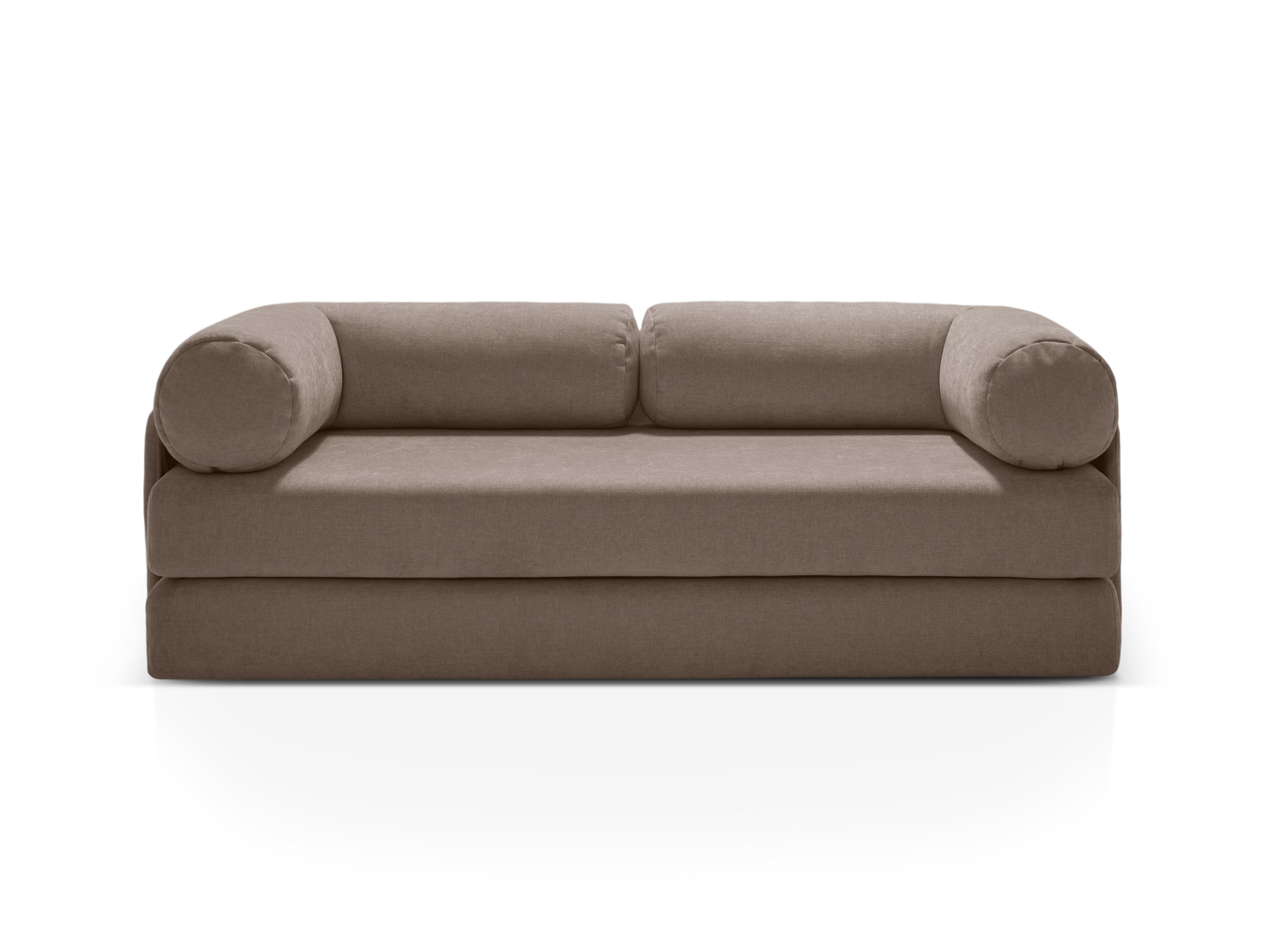 3-Seater Sofa with Sleeping Function DREAMY Cappuccino