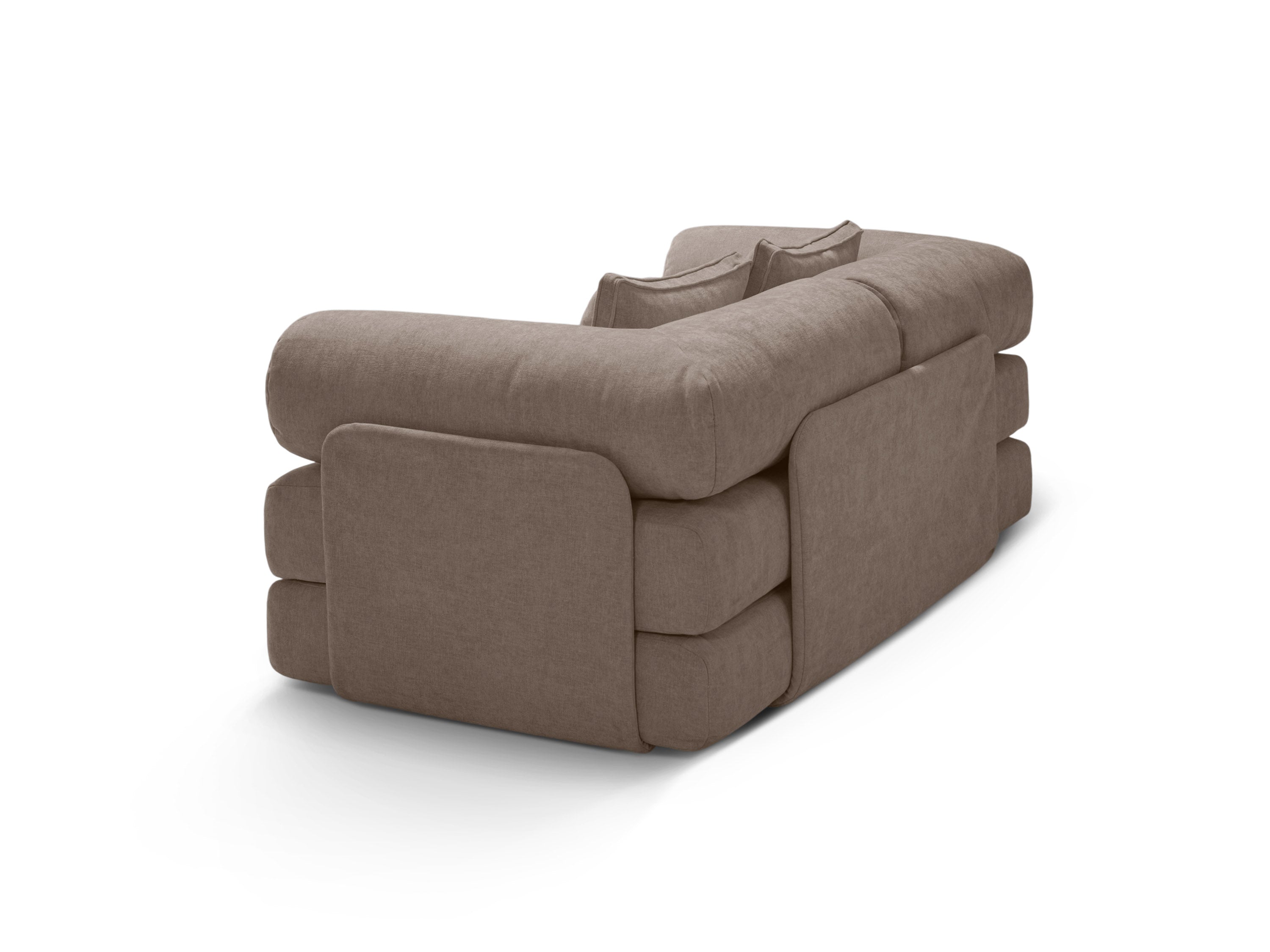 3-Seater Sofa with Sleeping Function DREAMY Cappuccino