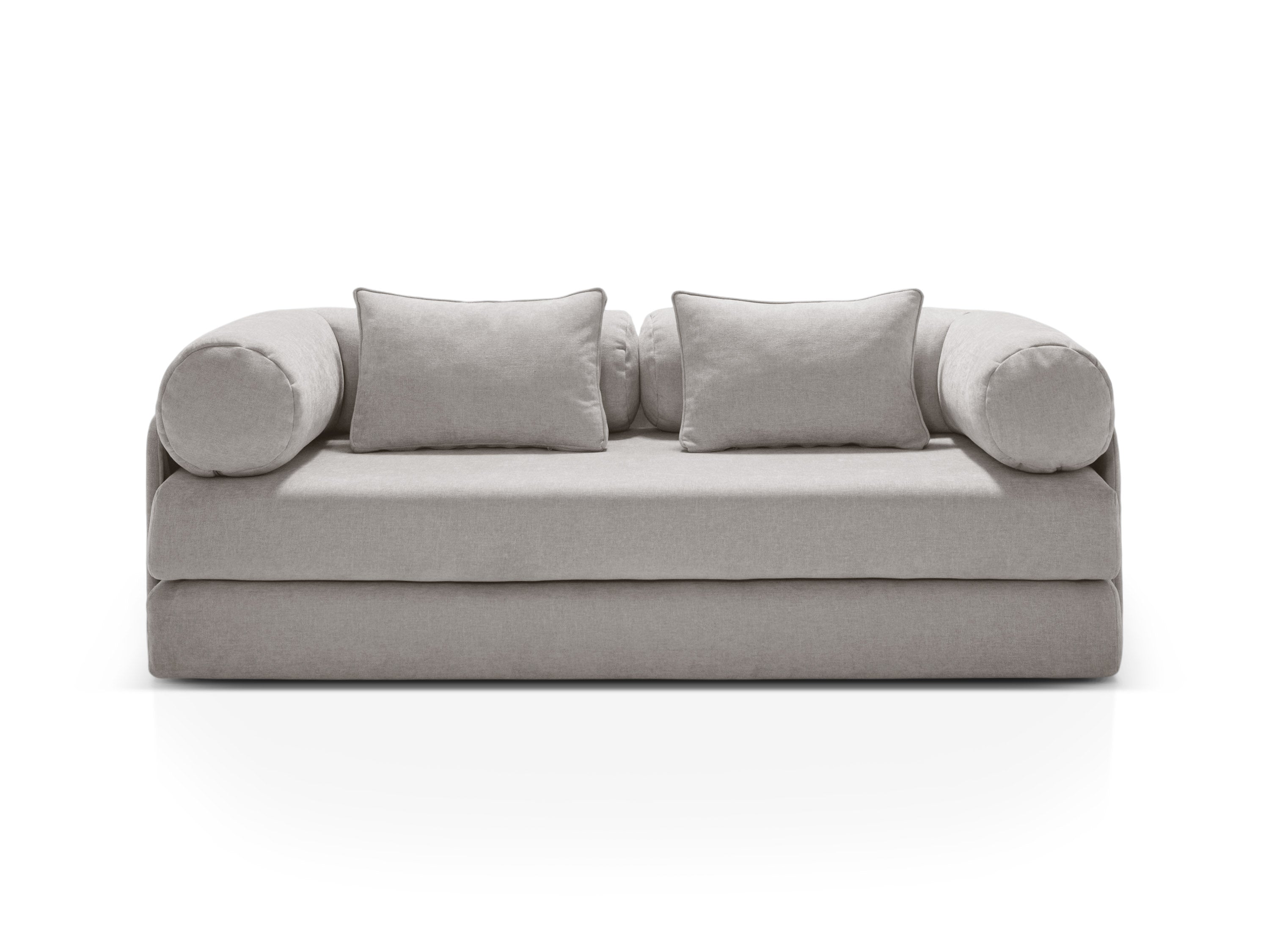 Sofa 3-Sitzer mit Schlaffunktion DREAMY hellgrau