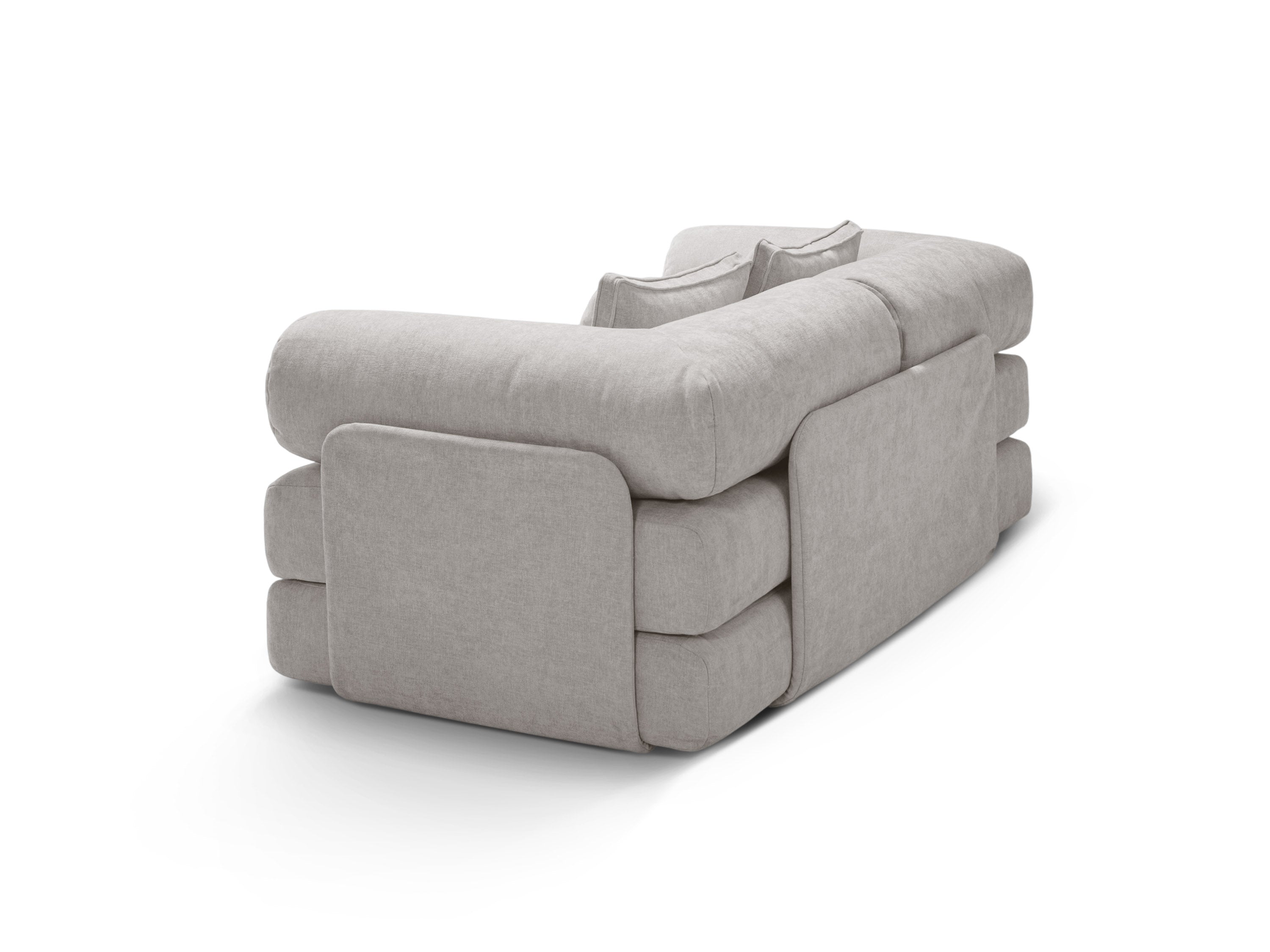 Sofa 3-Sitzer mit Schlaffunktion DREAMY hellgrau