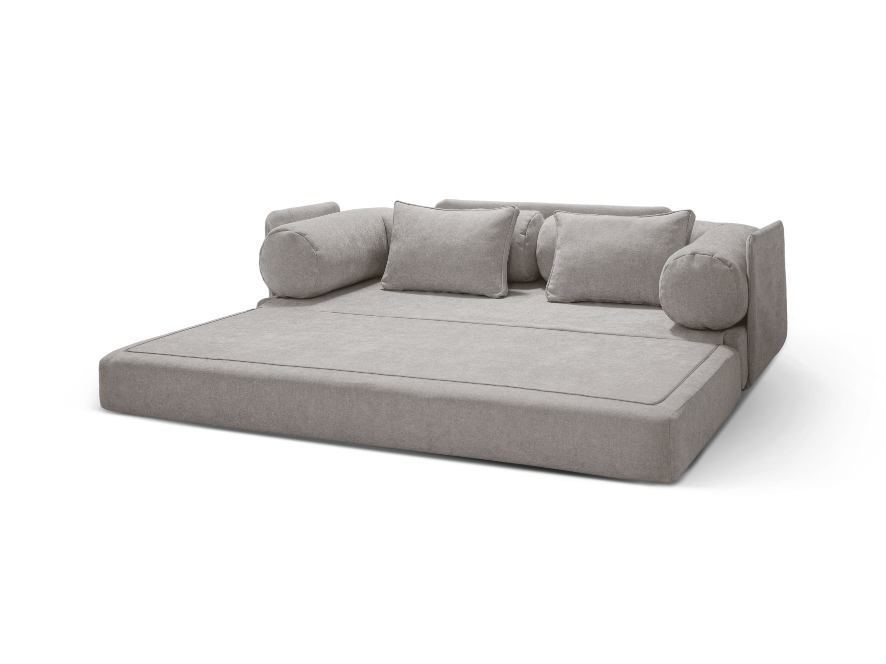 Sofa 3-Sitzer mit Schlaffunktion DREAMY hellgrau