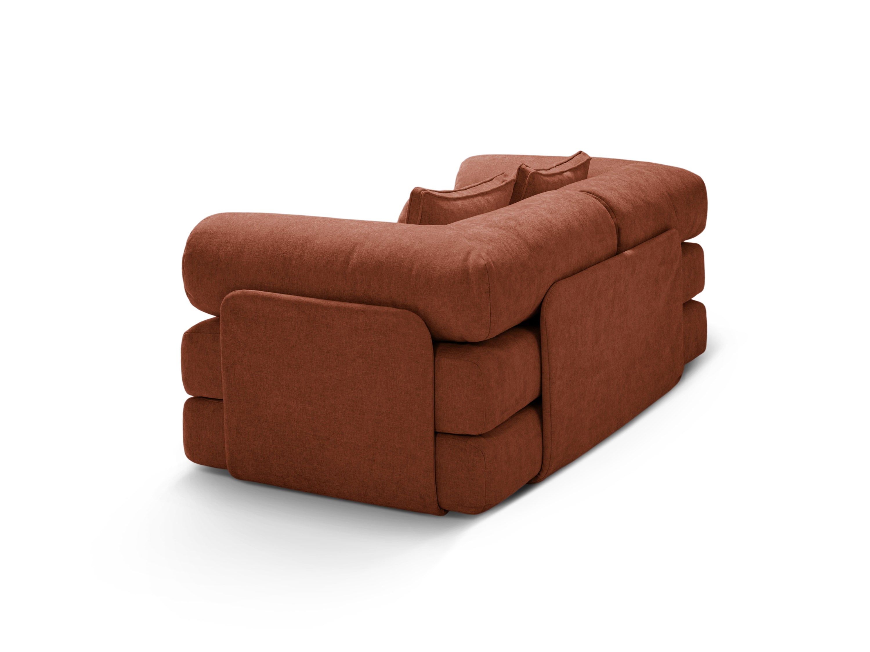 Sofa 3-osobowa z funkcją spania DREAMY ceglany – Micadoni