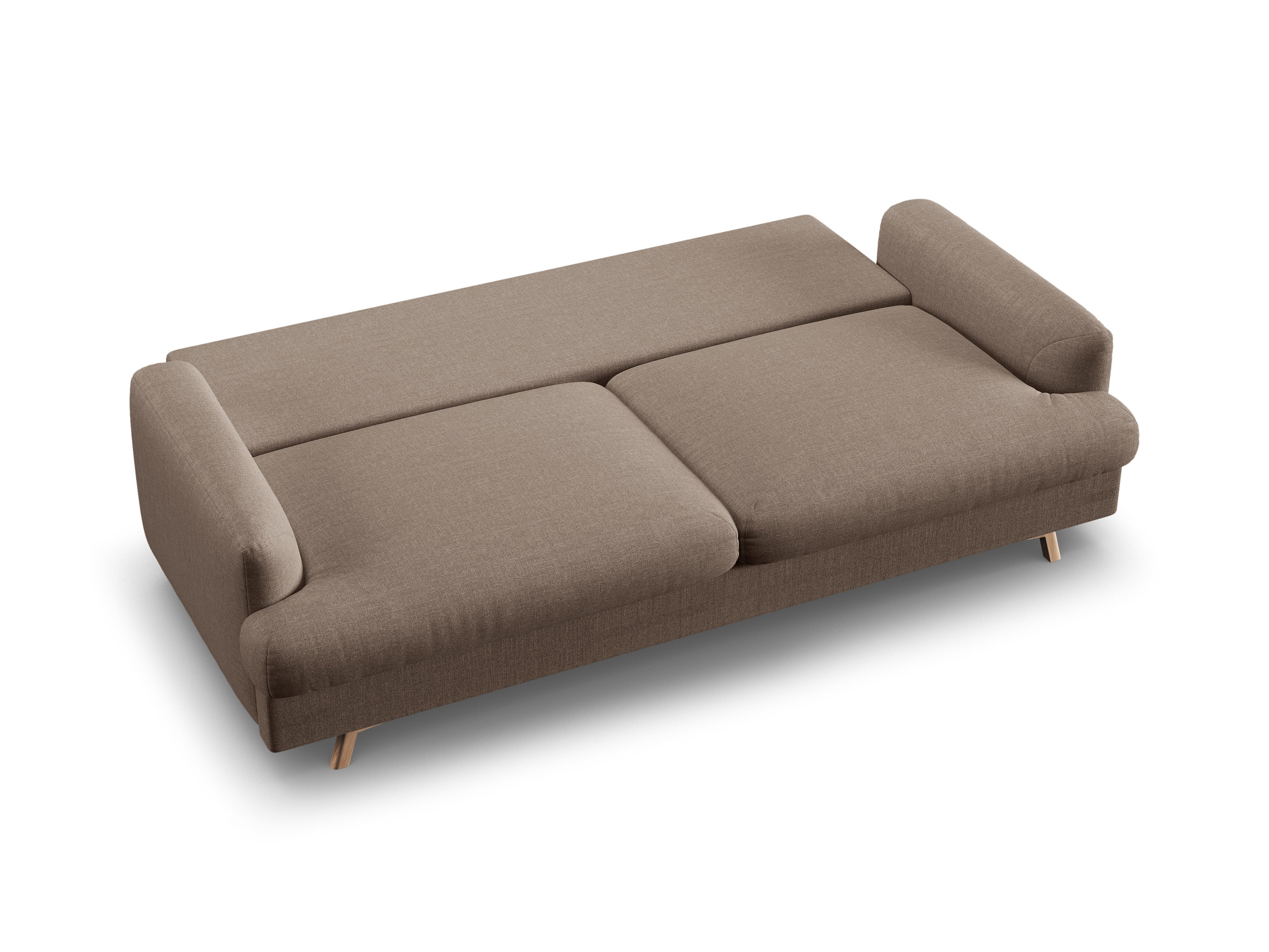Sofa 3-osobowa z funkcją spania NAOMI cappuccino – Micadoni