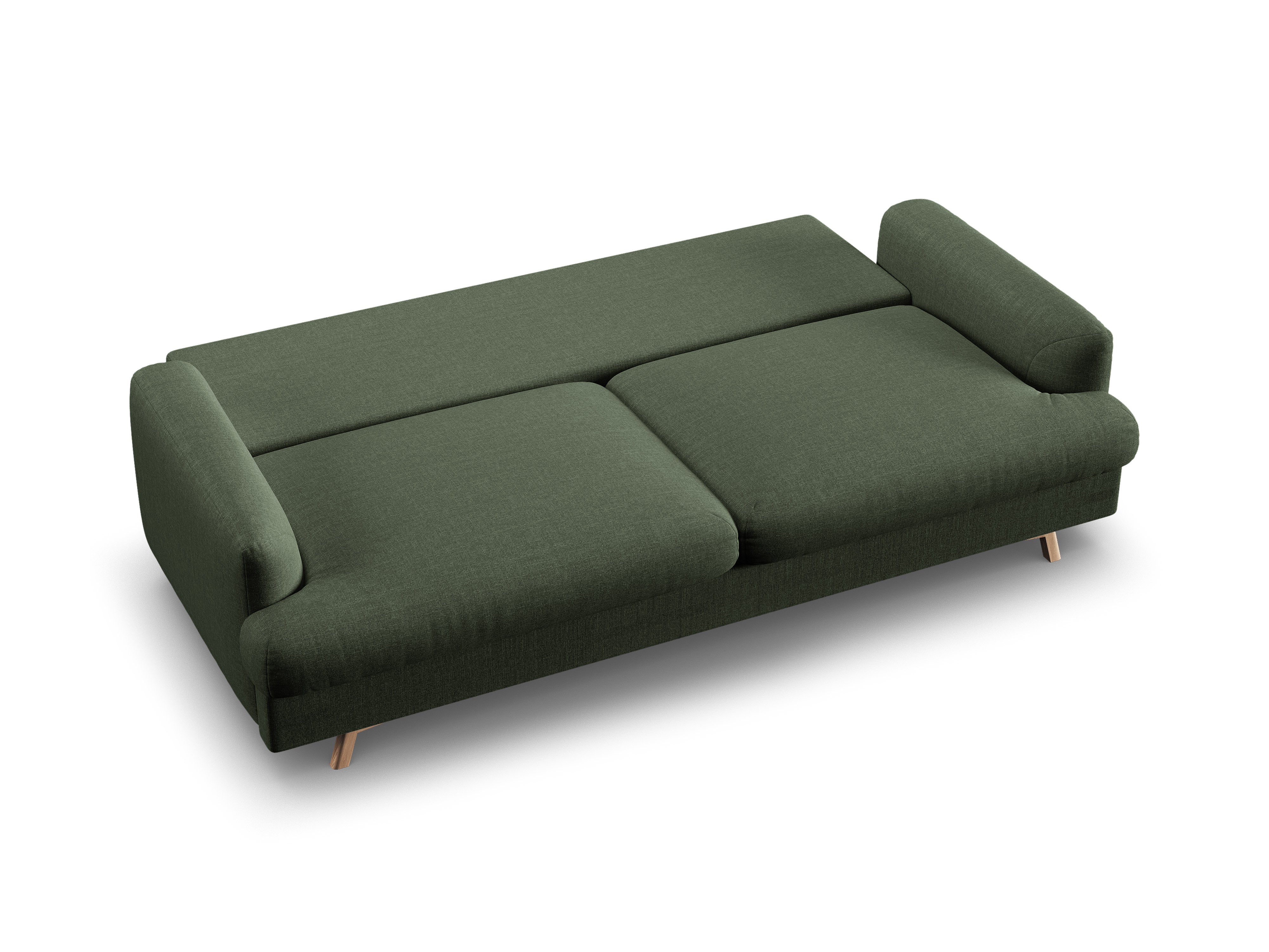 3-Seater Sofa with Sleeping Function NAOMI Moss Green