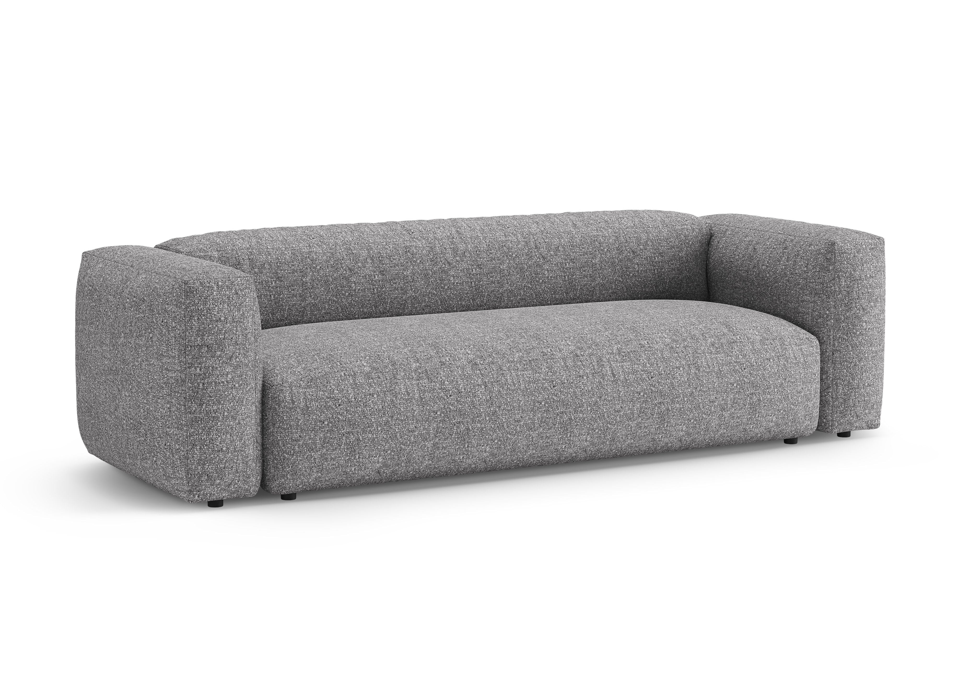 3-Seater Sofa with Sleeping Function MARTINA Graphite Boucle