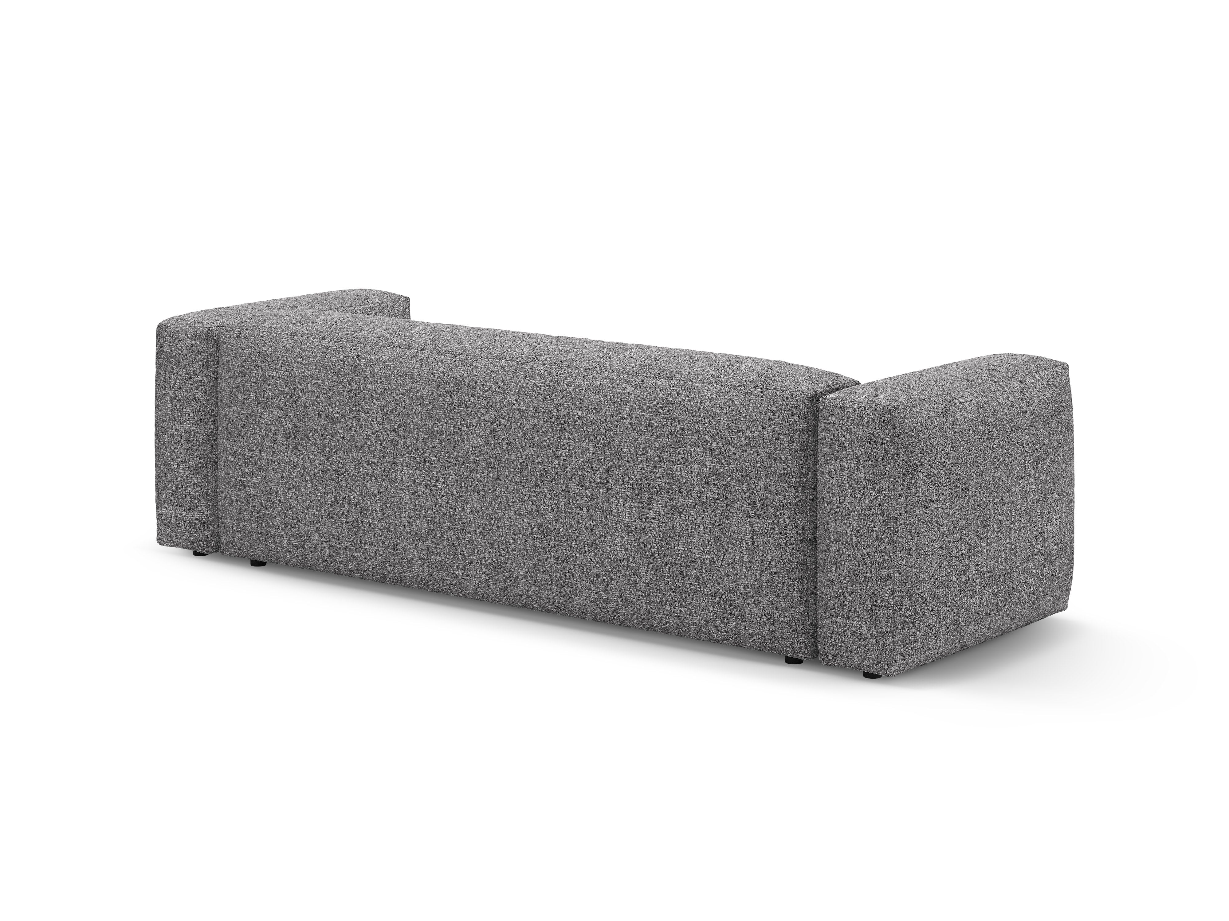 3-Seater Sofa with Sleeping Function MARTINA Graphite Boucle