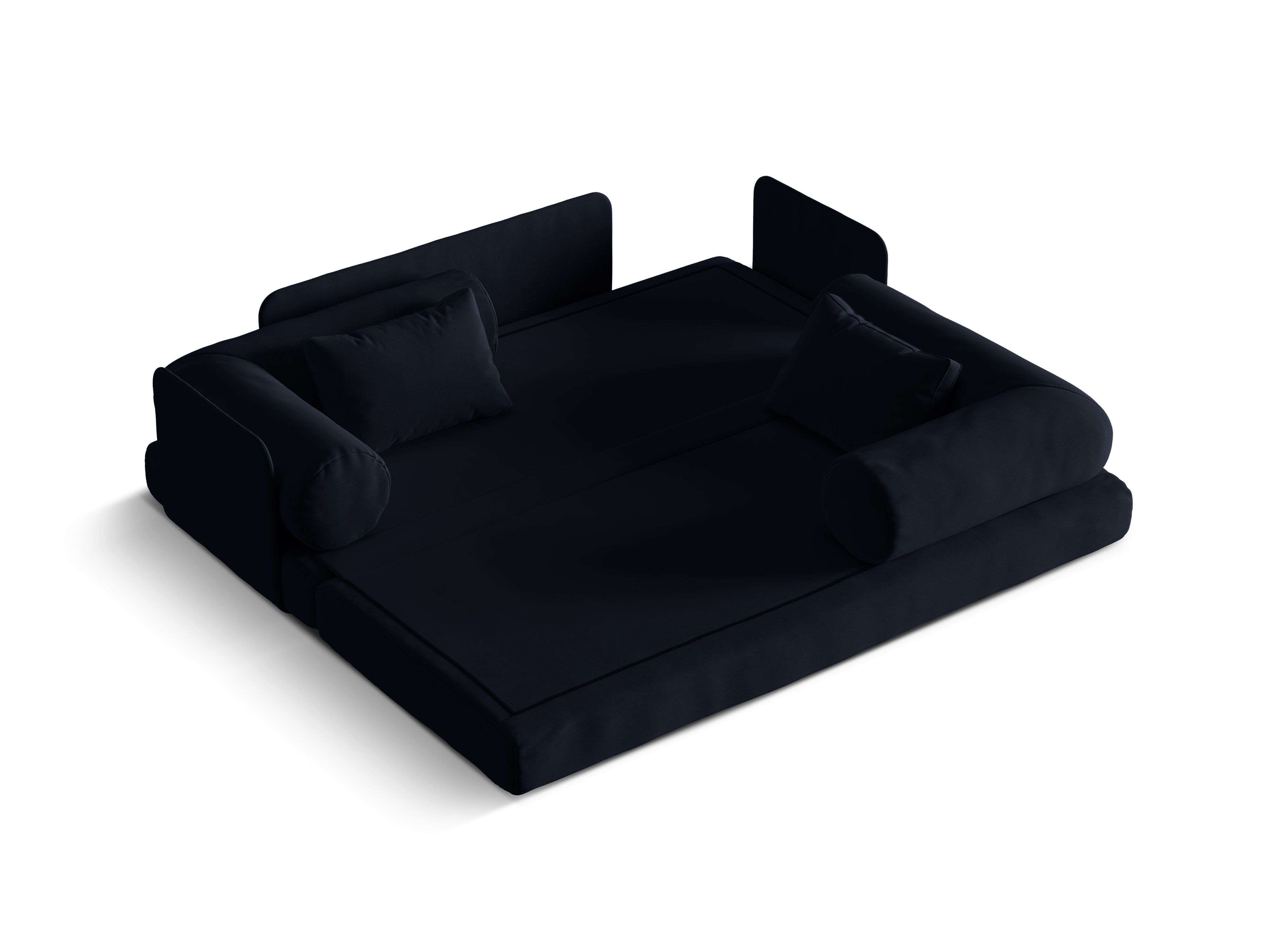 Sofa DREAMY 3-Sitzer mit Schlaffunktion in königsblauem Samt
