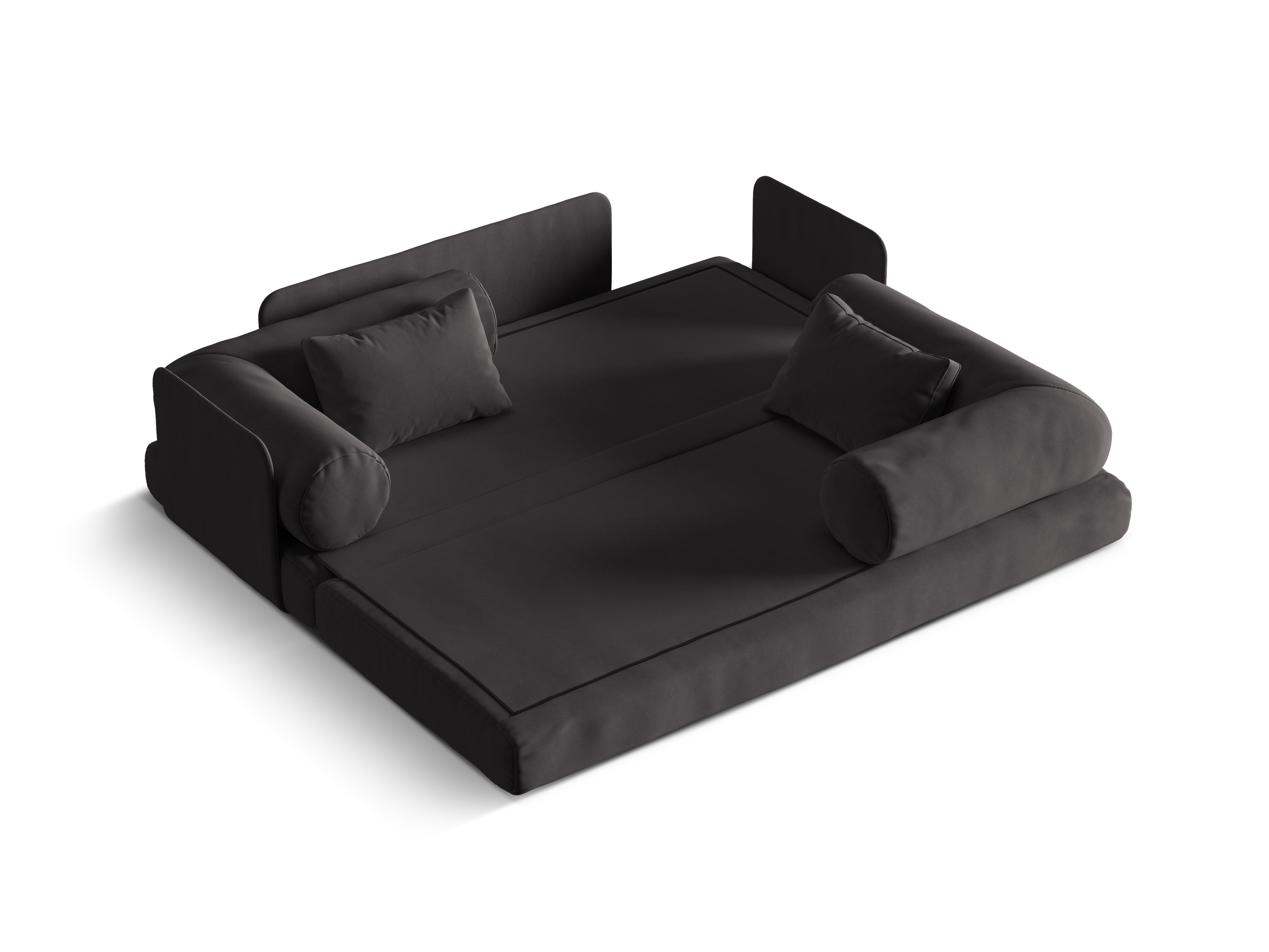 Sofa DREAMY 3-Sitzer mit Schlaffunktion in Dunkelgrau