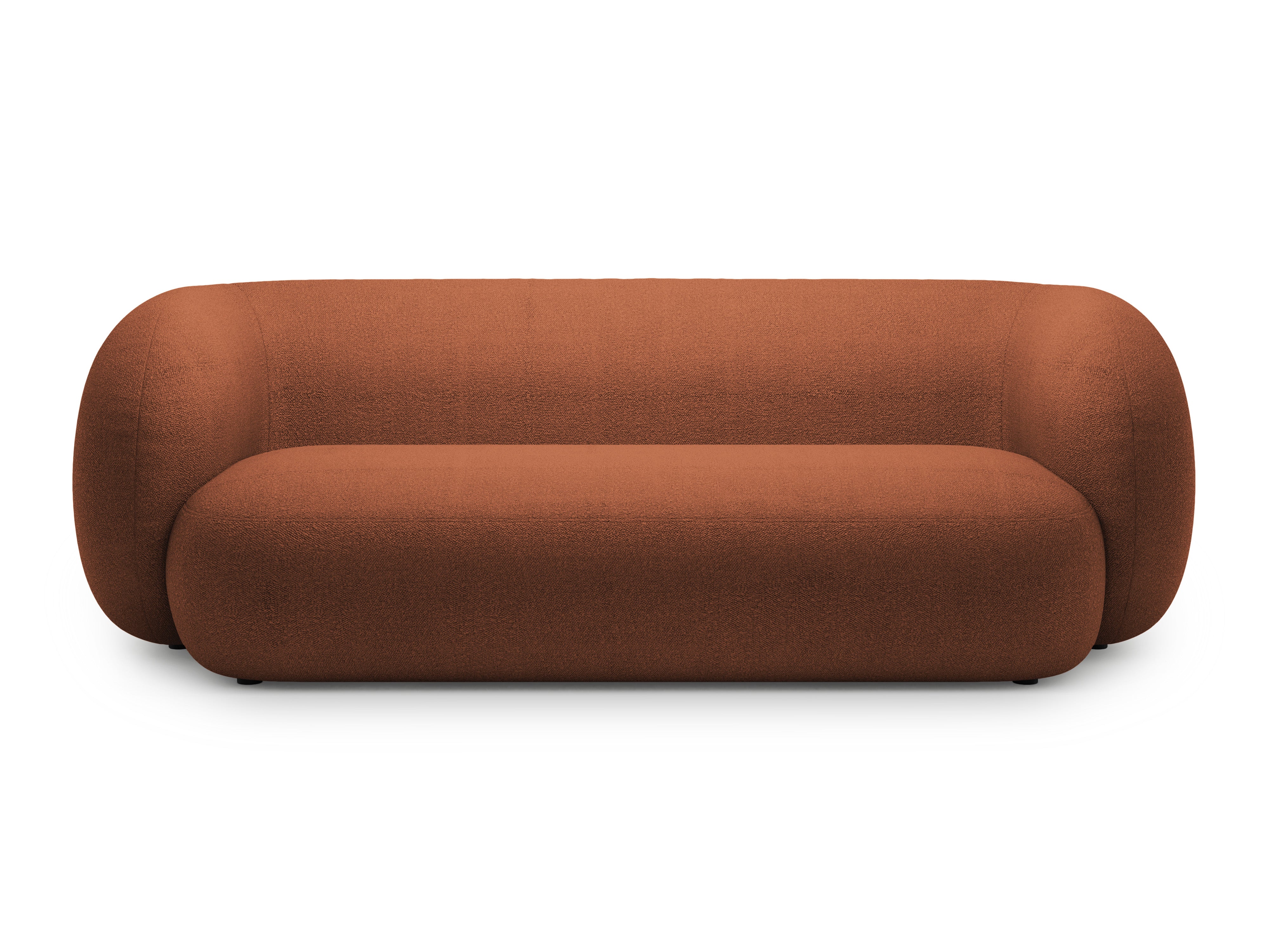 3-seater Sofa KATE terracotta boucle