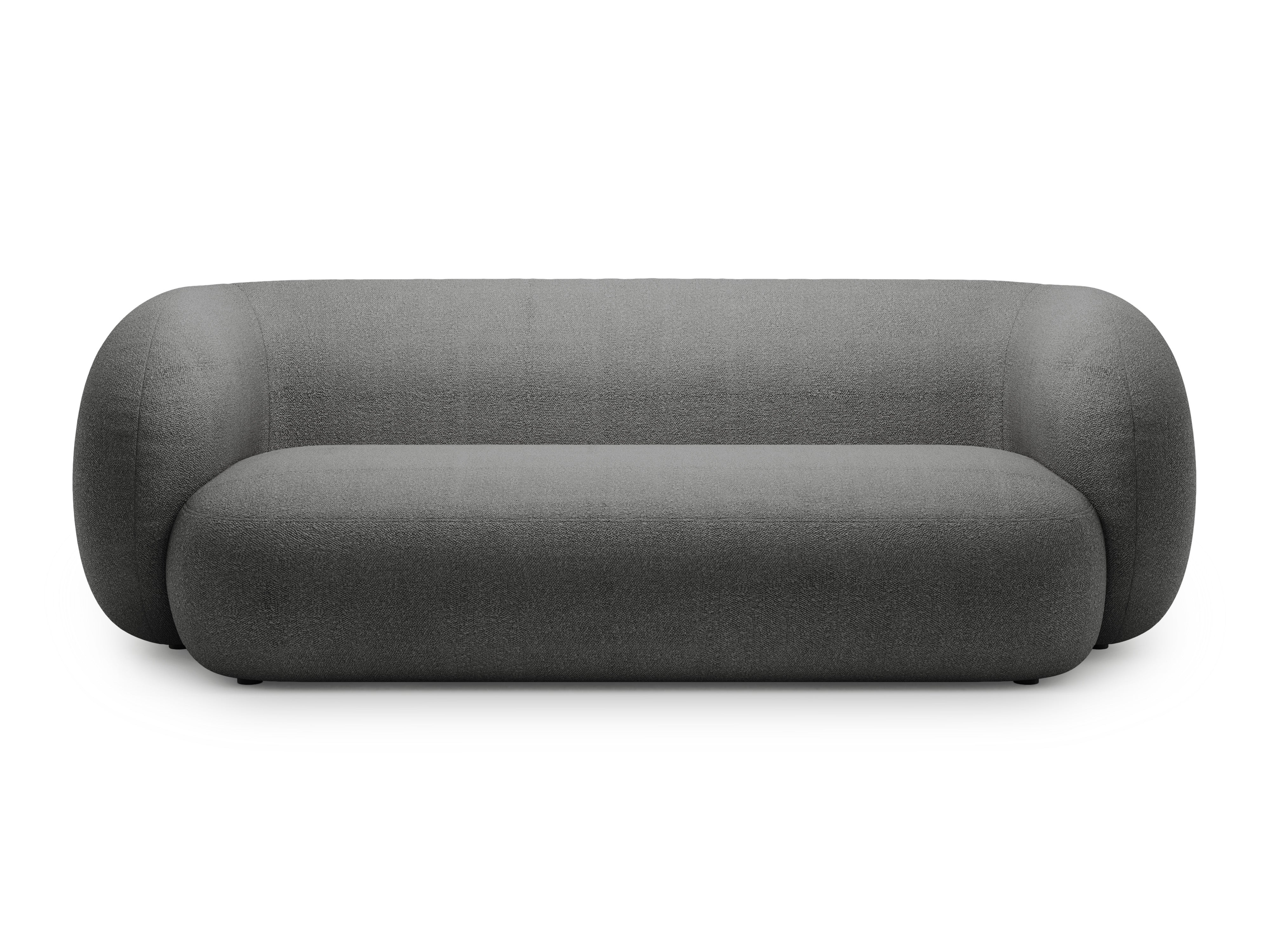 Sofa 3-Sitzer KATE dunkelgrau Boucle