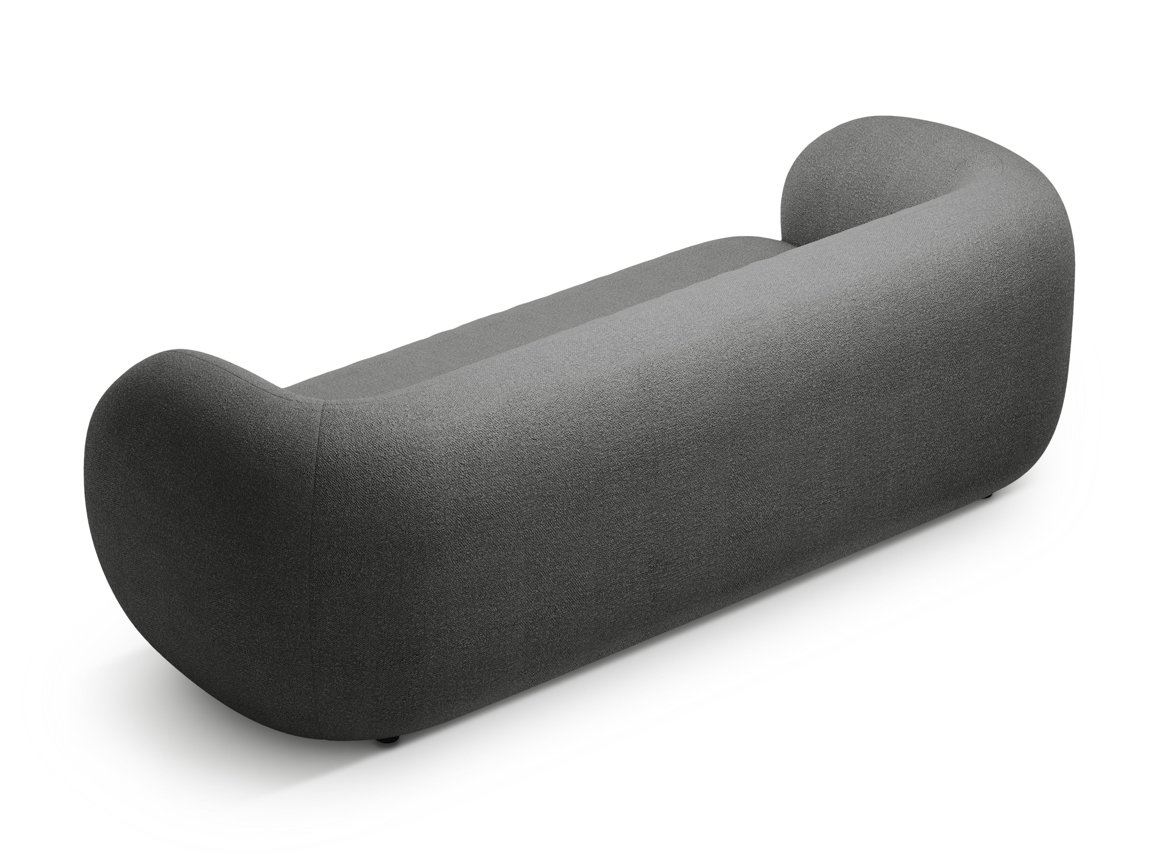 Sofa 3-Sitzer KATE dunkelgrau Boucle
