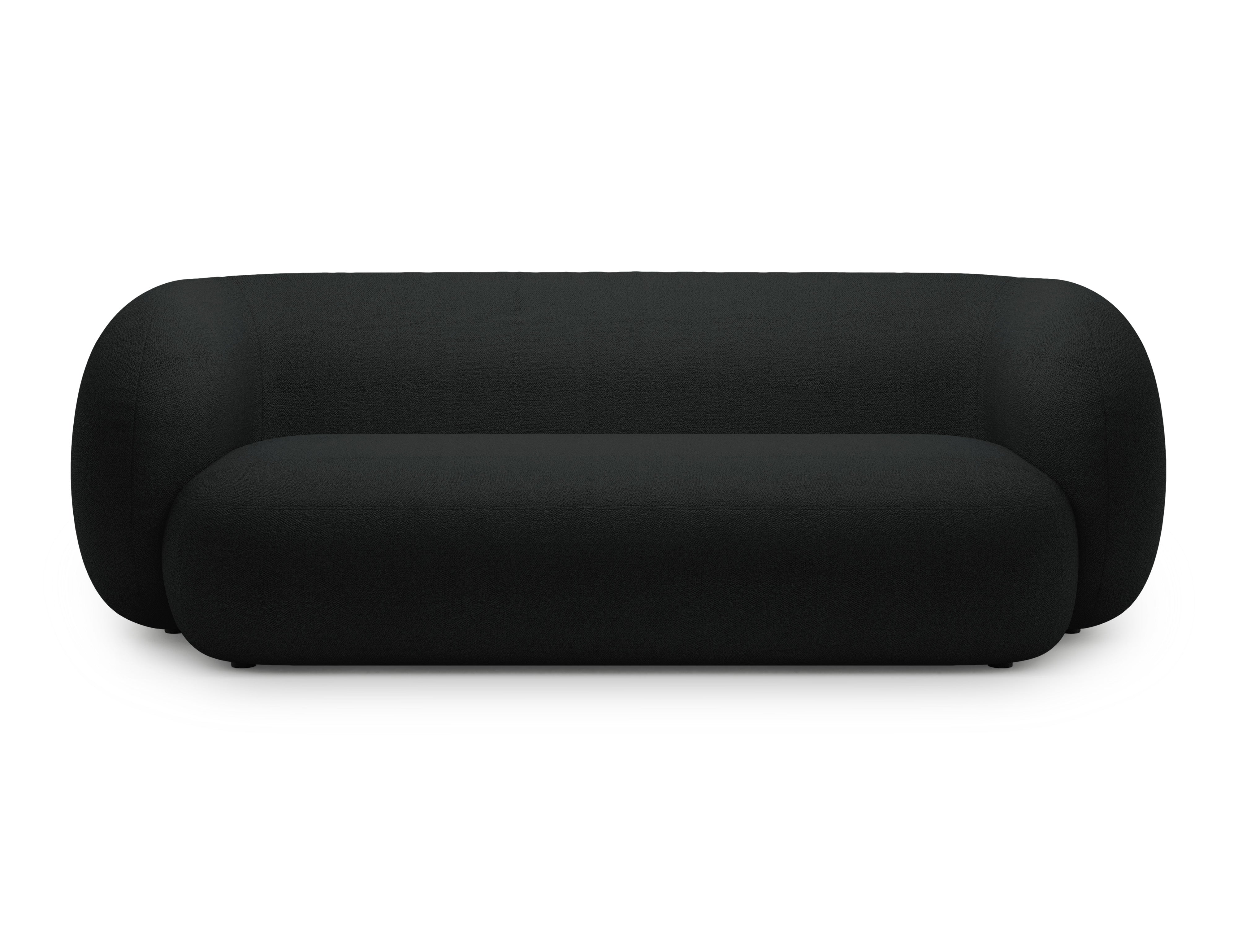 Sofa 3-Sitzer KATE schwarzes Boucle