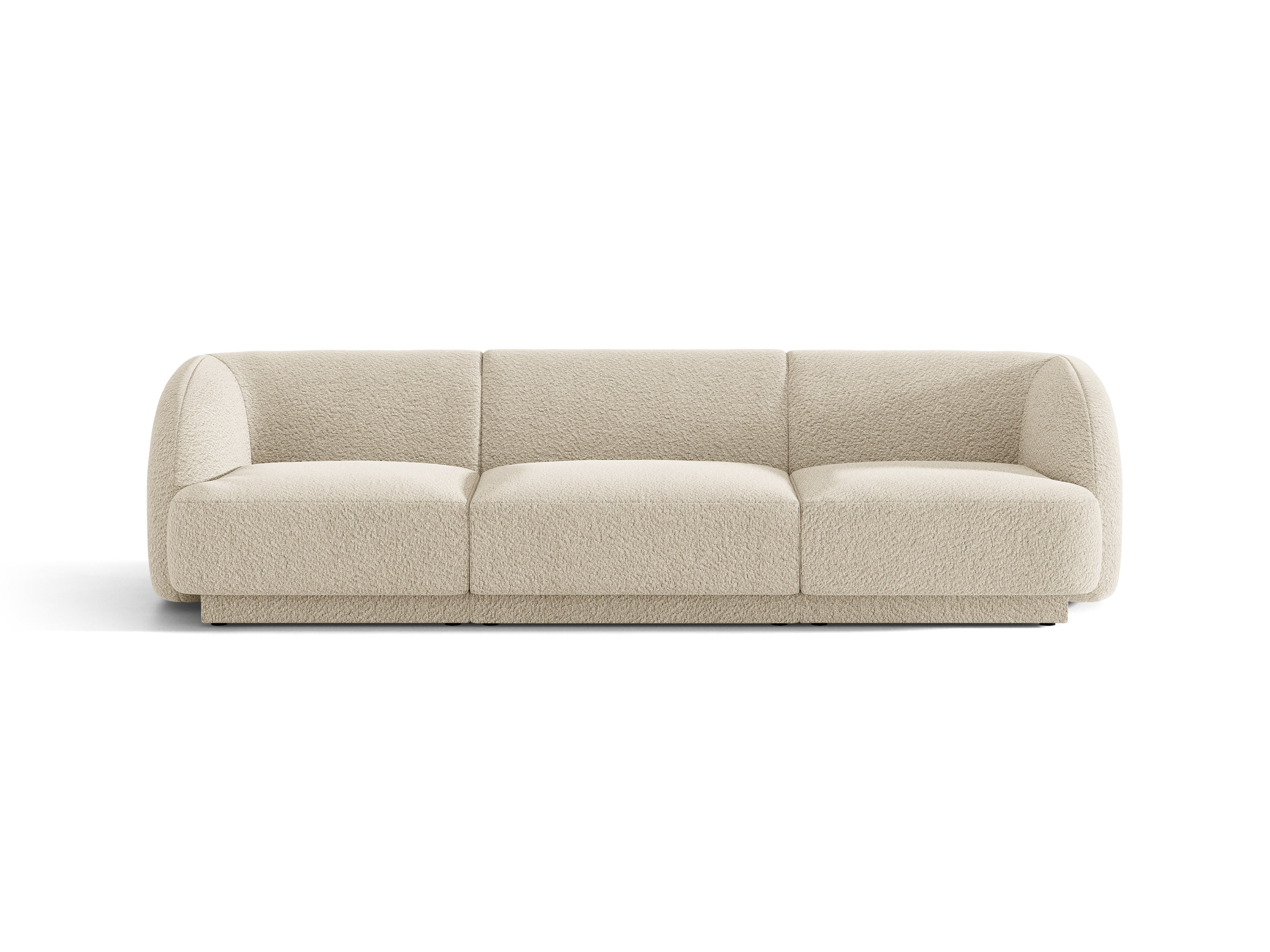 Sofa 3-Sitzer MILEY beige Boucle