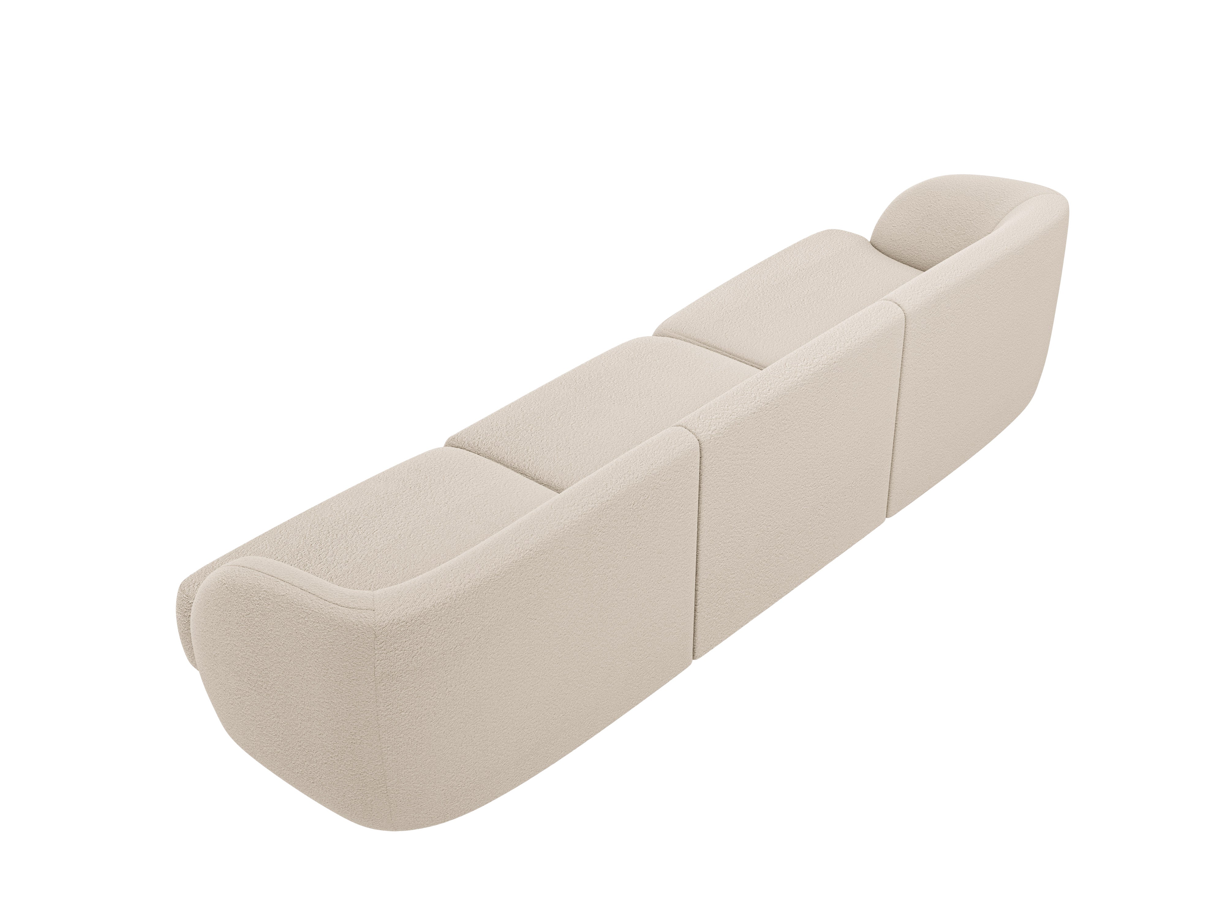 3-seater Sofa MILEY beige boucle