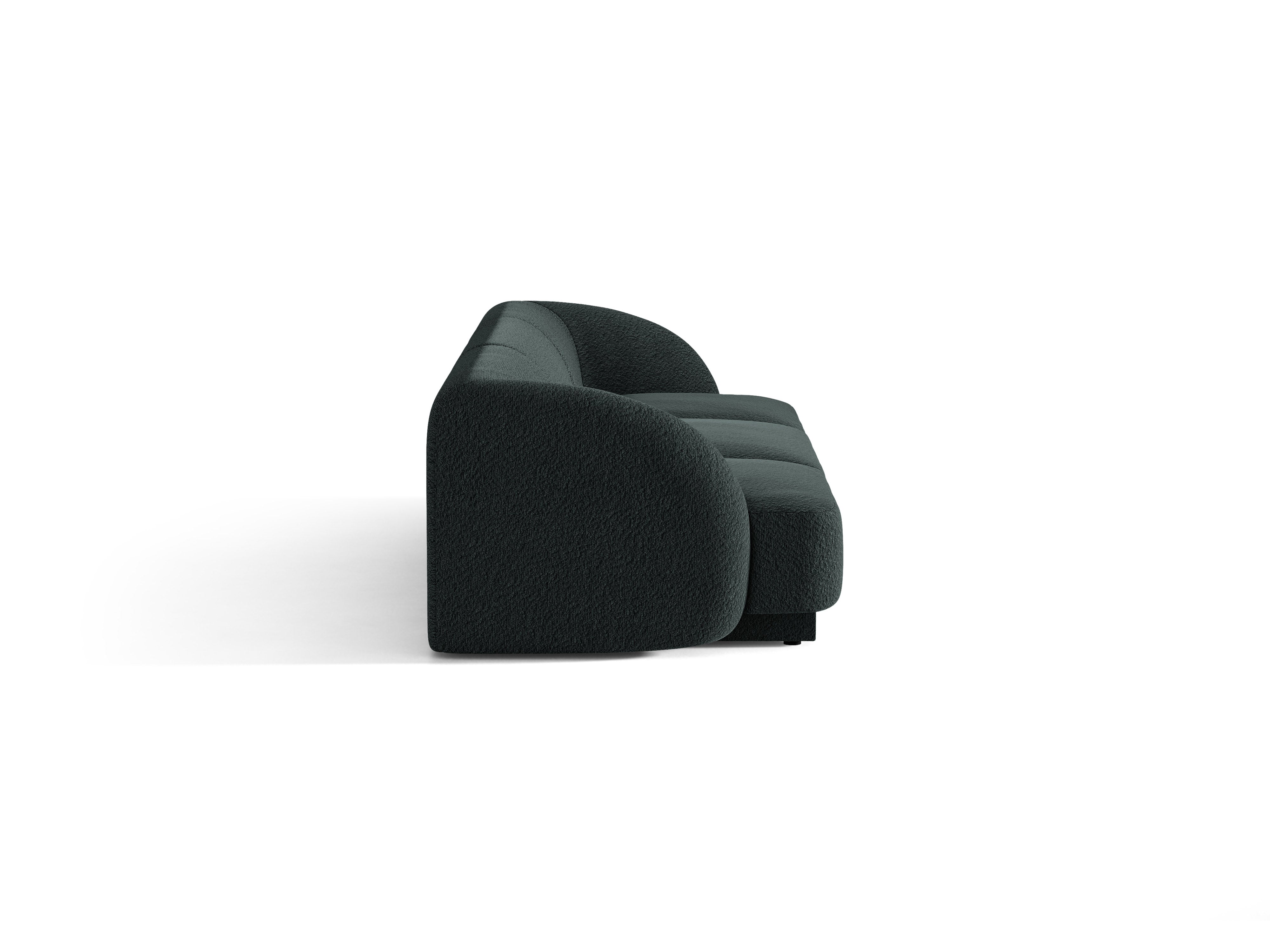 Sofa 3-Sitzer MILEY schwarzes Boucle