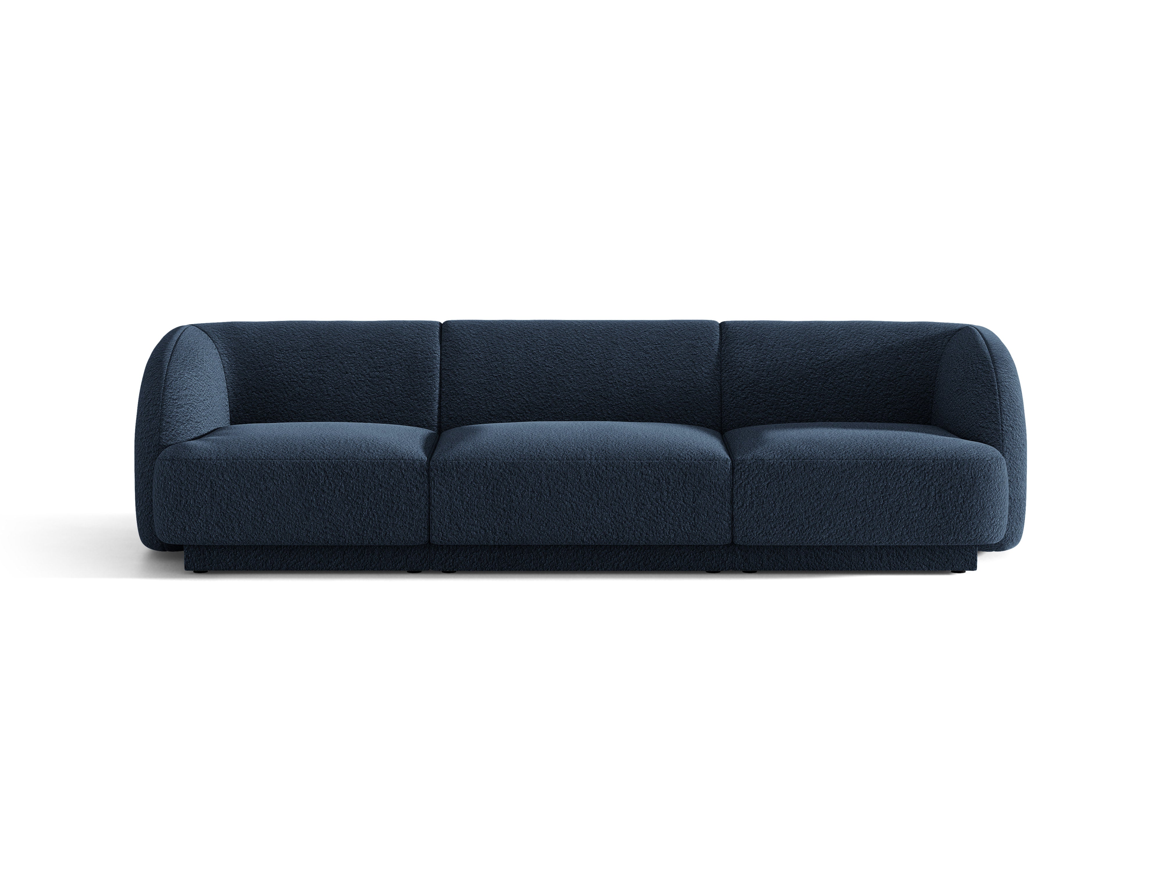 Sofa 3-Sitzer MILEY dunkelblau Boucle