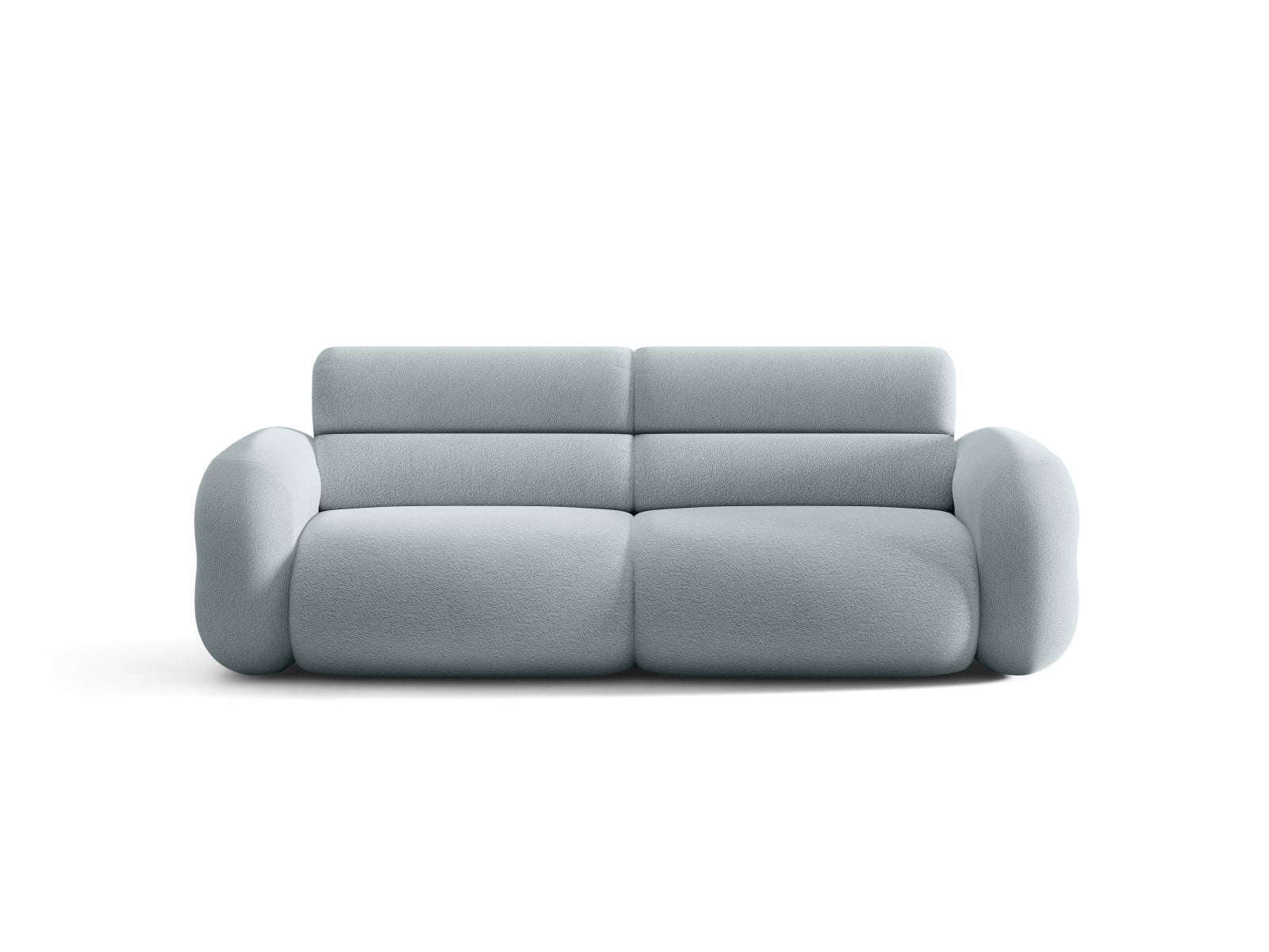 Sofa für 3 Personen NEO in himmelblauem Boucle