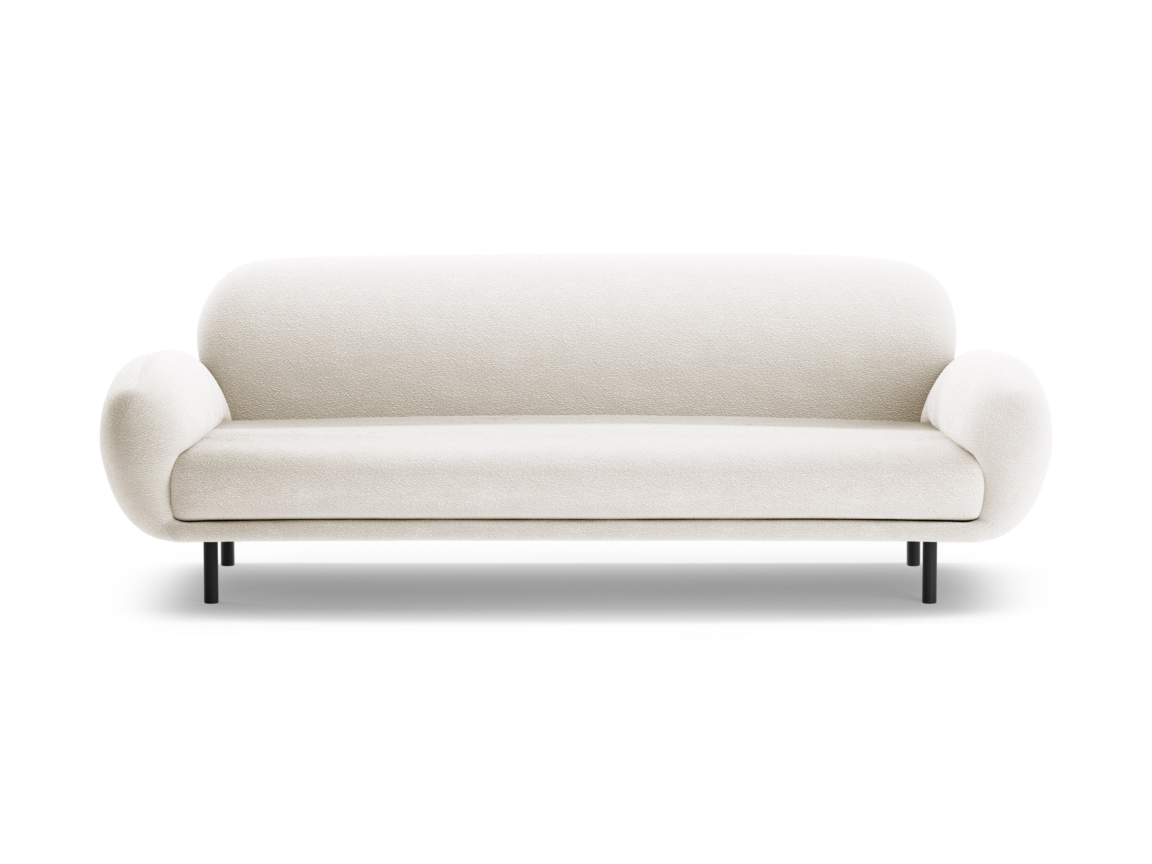 Sofa 3-Sitzer POPPY weiß Boucle
