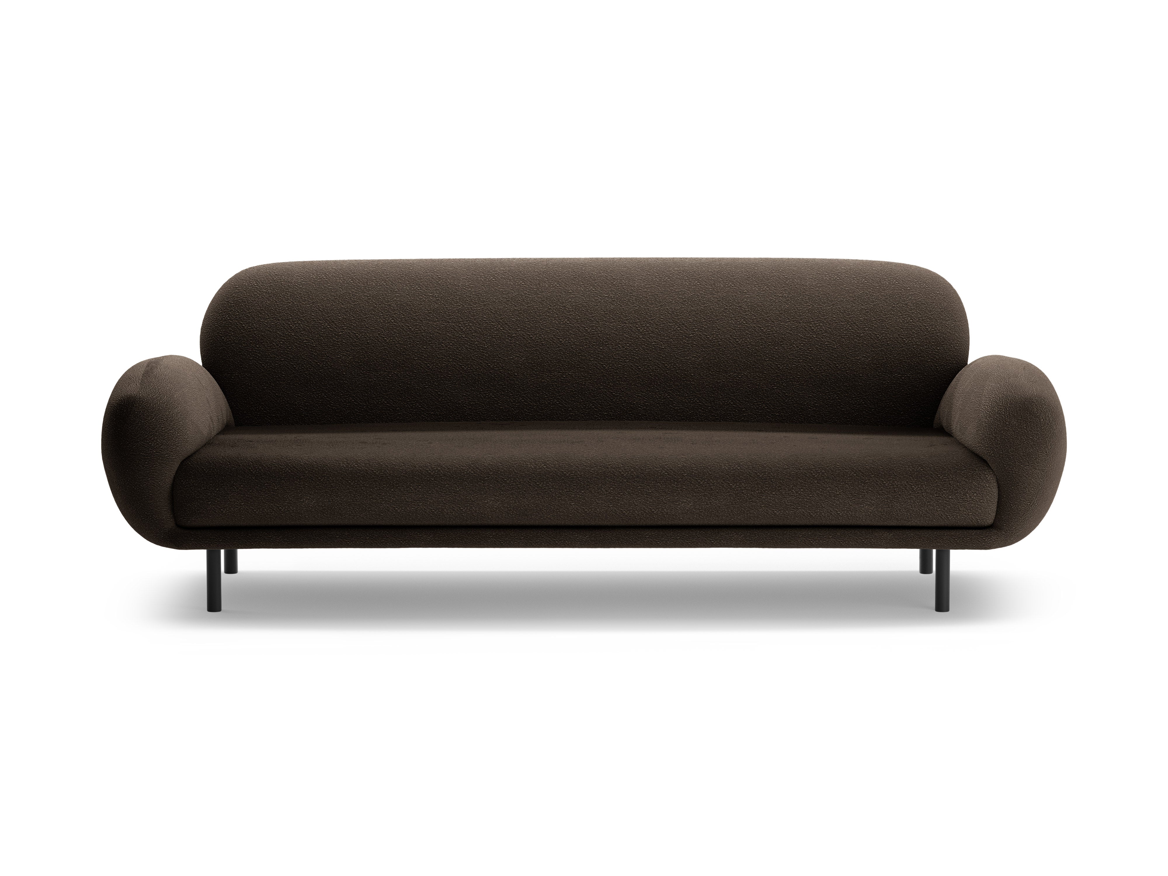 Sofa 3-Sitzer POPPY braun Boucle