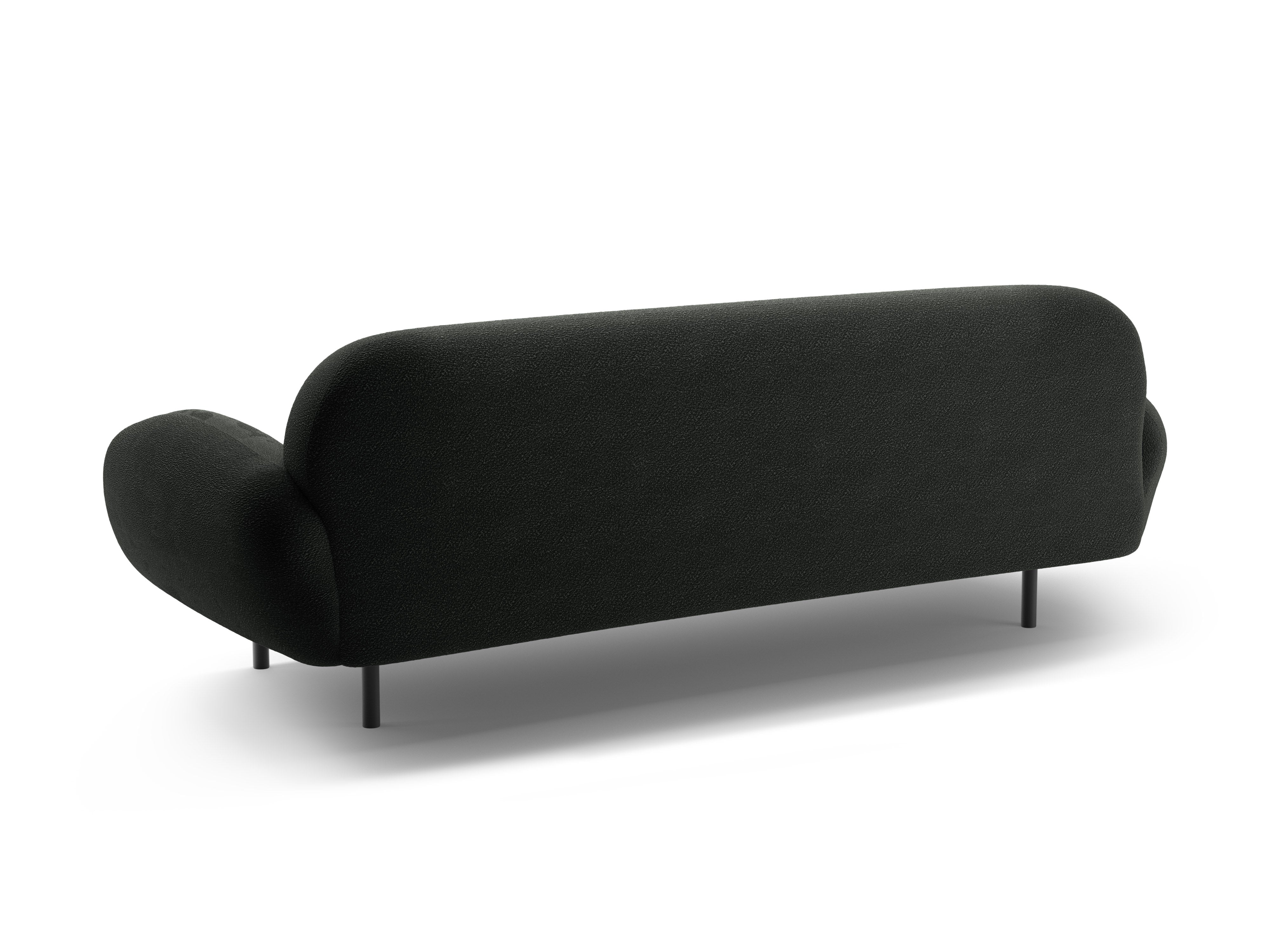 3-seater Sofa POPPY black boucle
