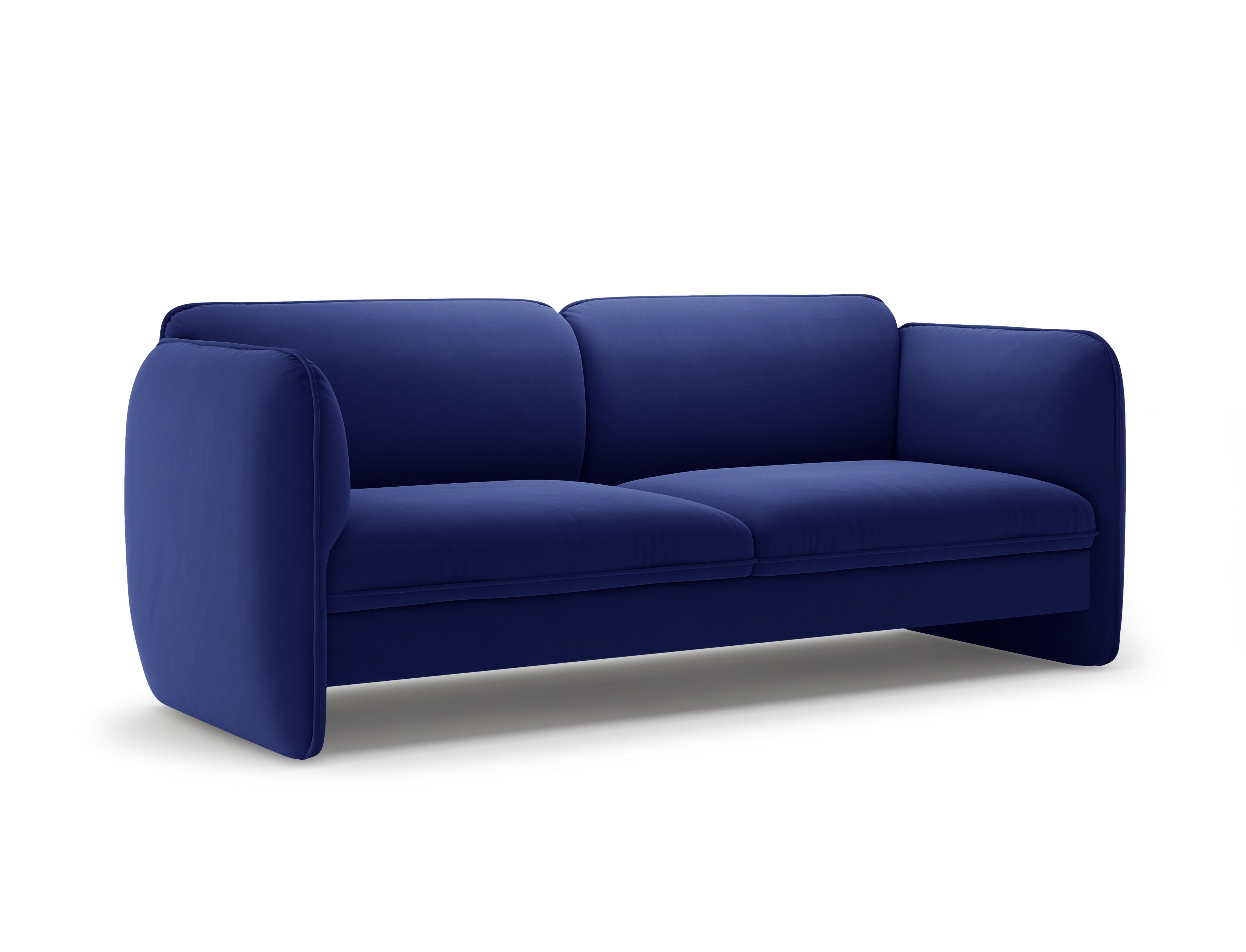 Sofa 3-osobowa aksamitna GEORGIA kobaltowy