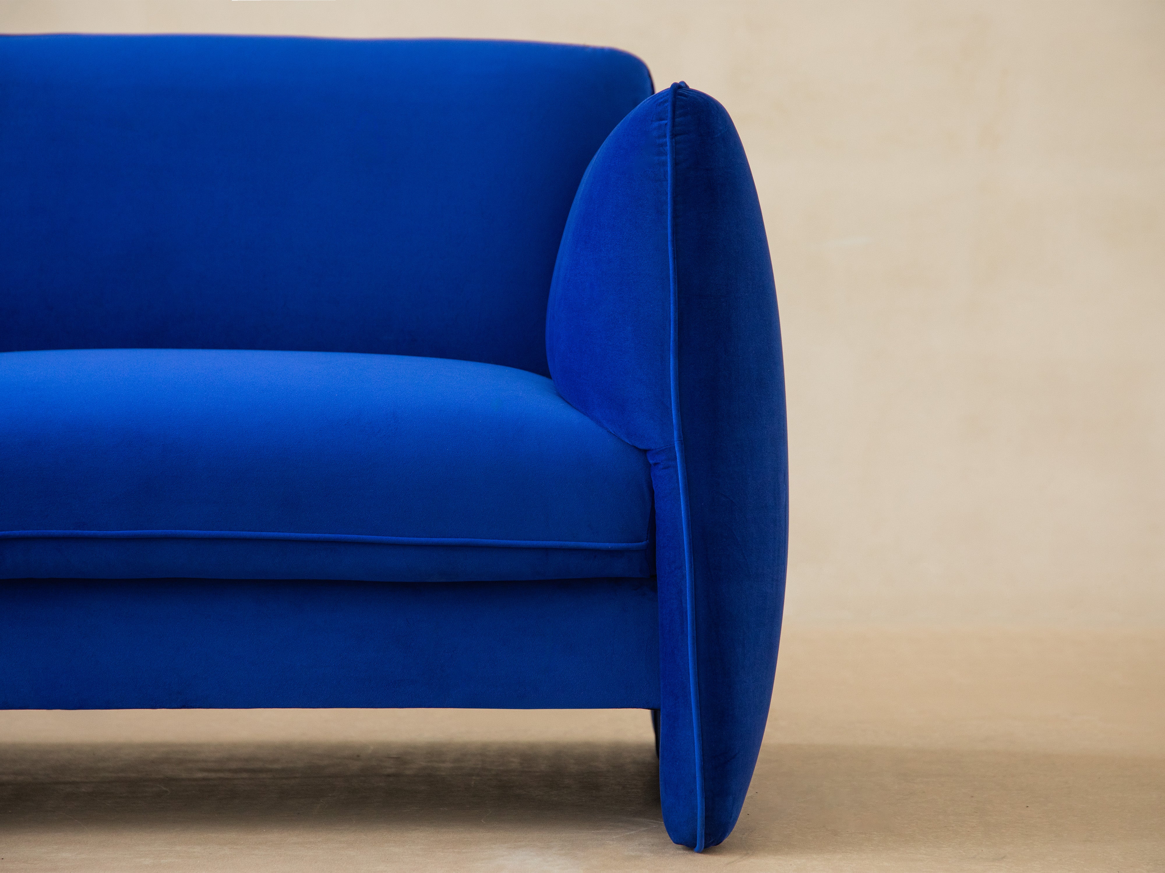 2-seater Sofa GEORGIA brown chenille