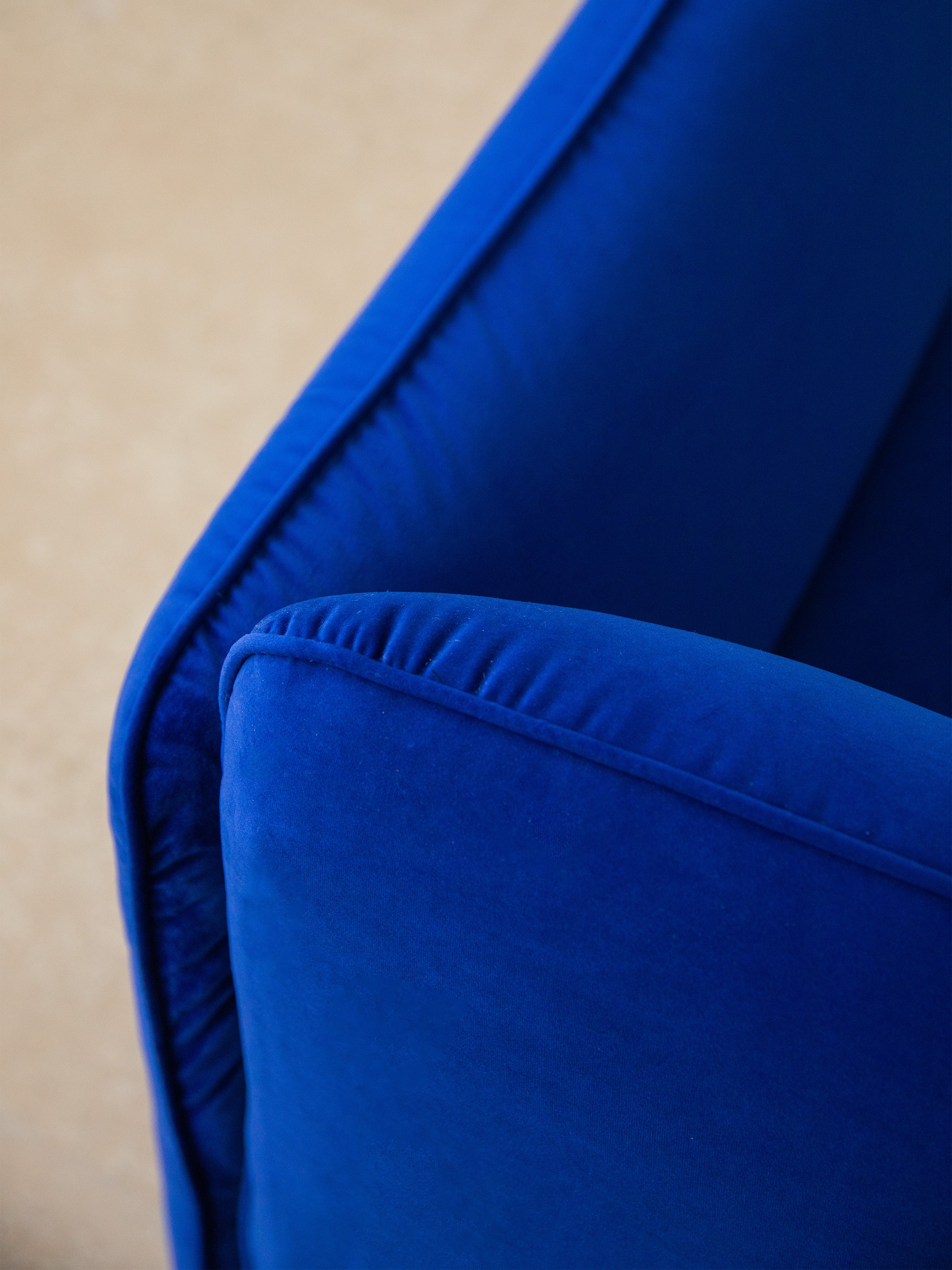 Samt Sessel GEORGIA schwarz